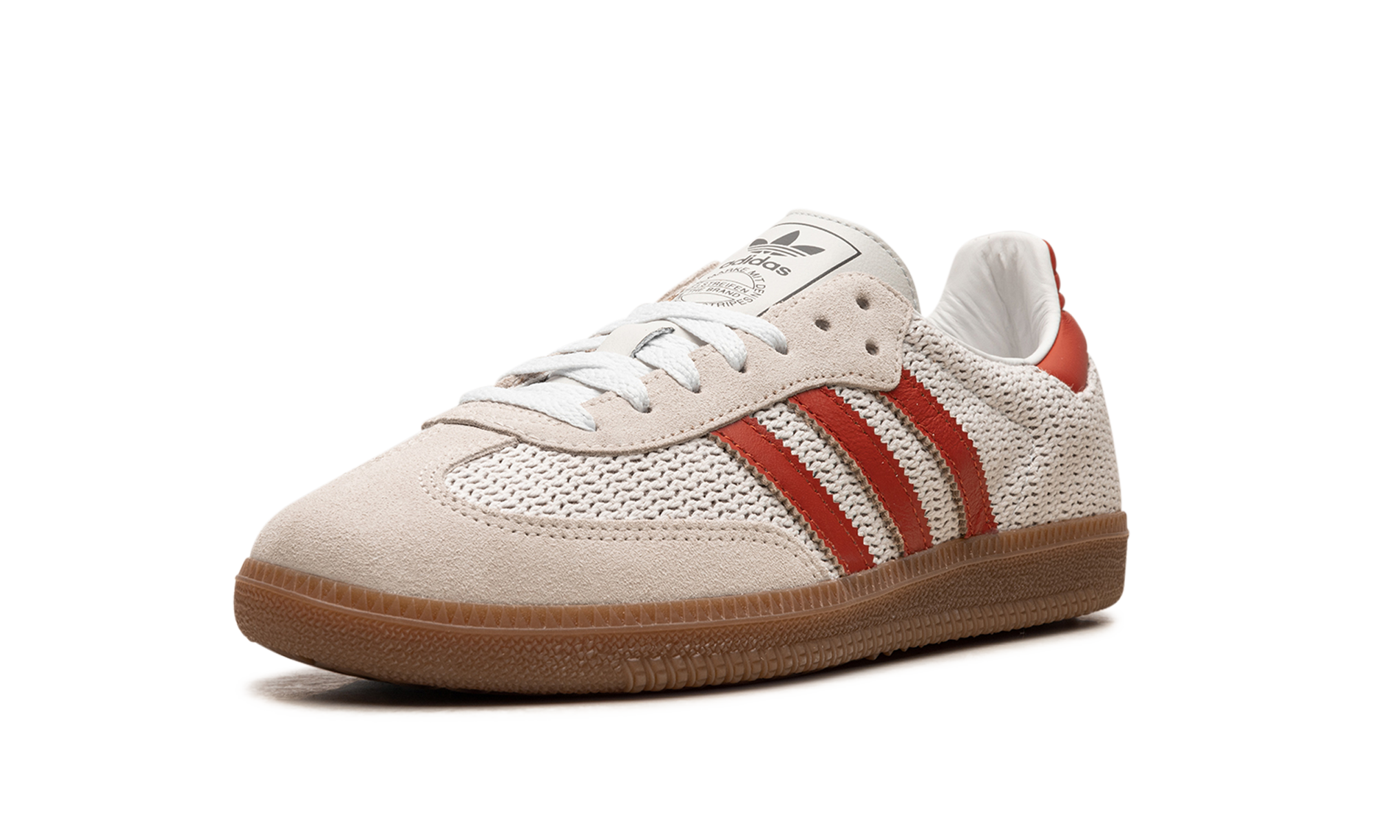 adidas samba og crystal white preloved red+IG1380+left diagnol single view