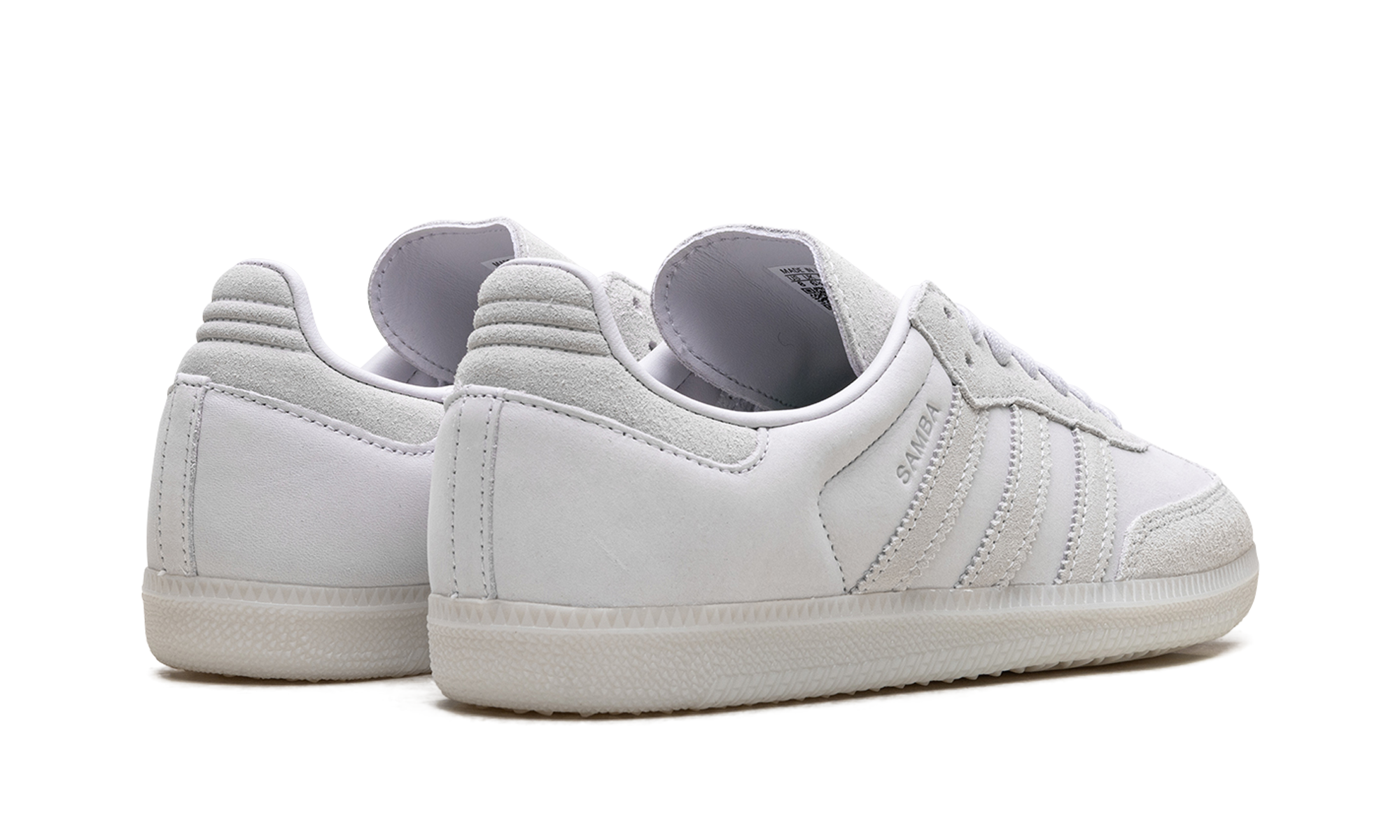 adidas samba og dash grey women s+JI2728+diagnol right behind view