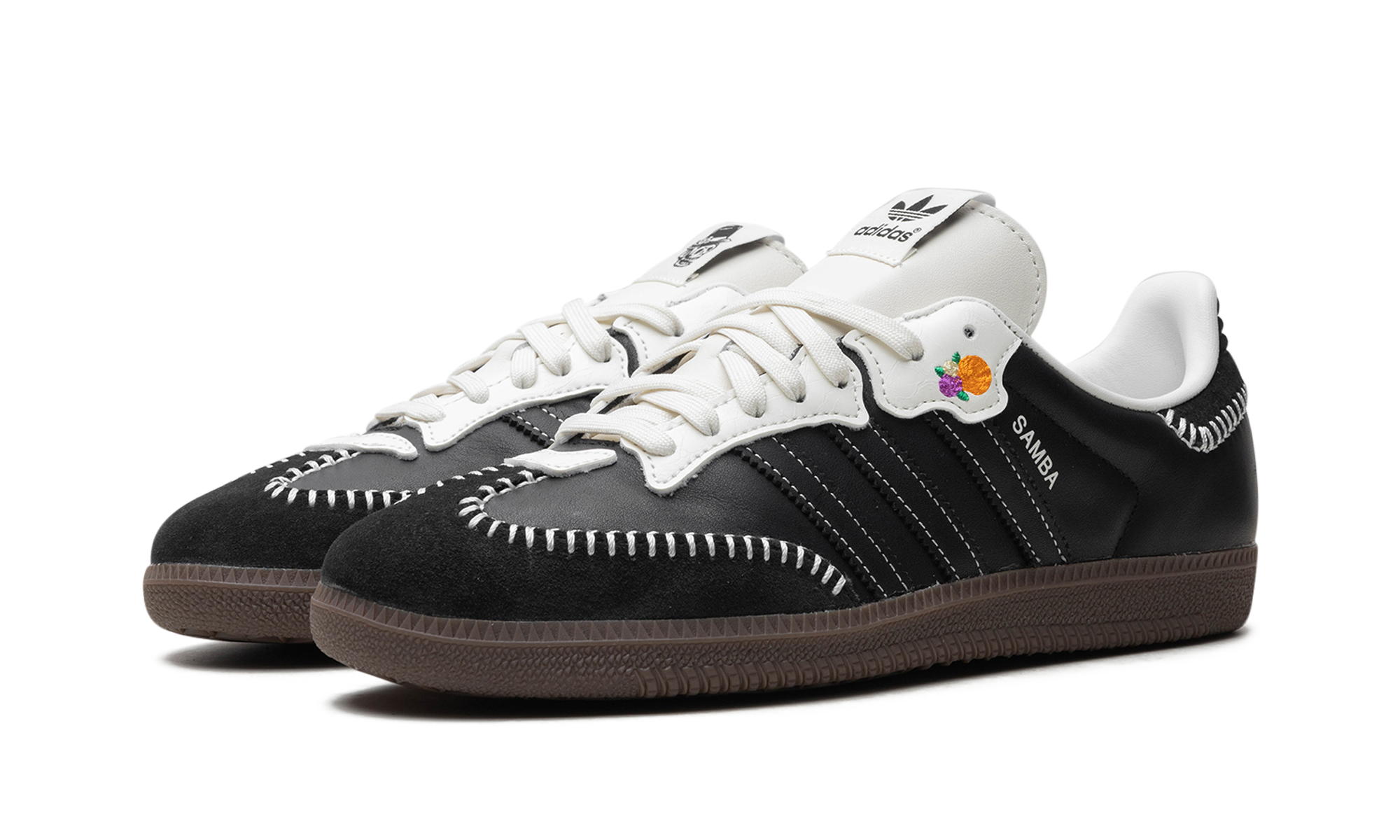 adidas samba og dia de muertos pack black+JI3932+diagnol left view