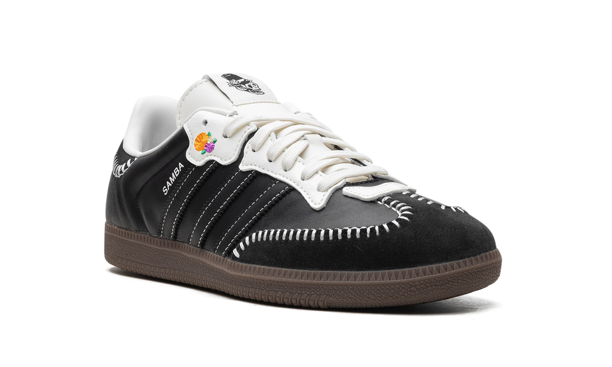 adidas samba og dia de muertos pack black+JI3932+diagnol right view