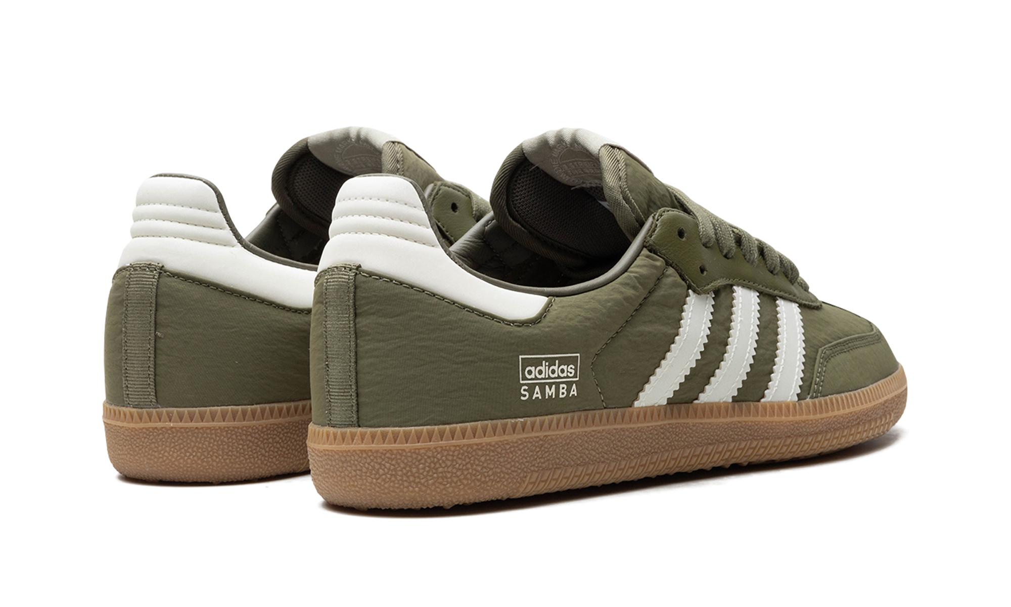 adidas samba og focus olive gum+IE3440+diagnol right behind view