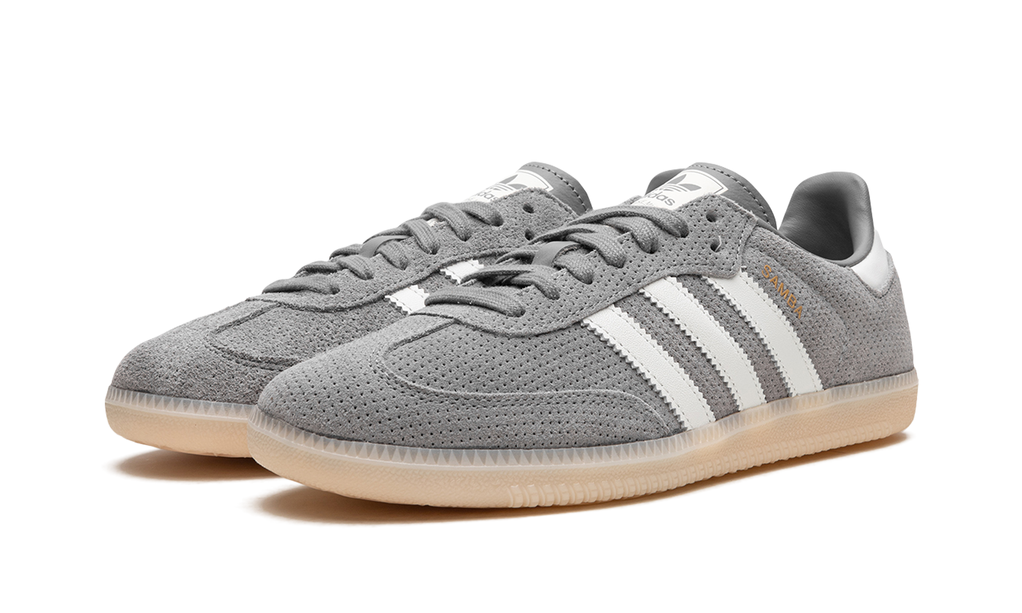 adidas samba og grey bliss orange+HP7905+diagnol left view