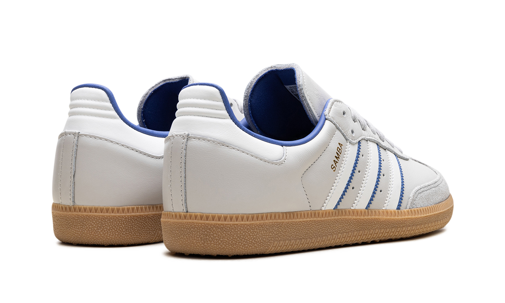 adidas samba og grey one blue+ID1478+diagnol right behind view