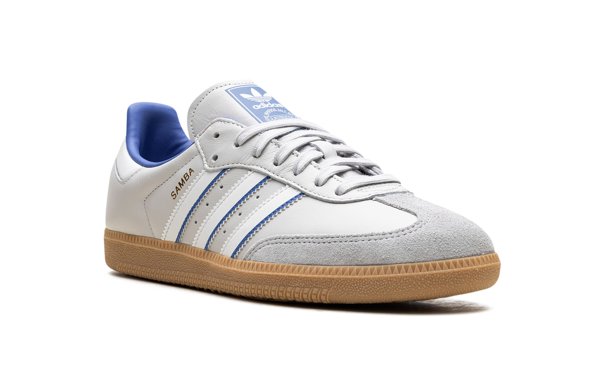 adidas samba og grey one blue+ID1478+diagnol right view