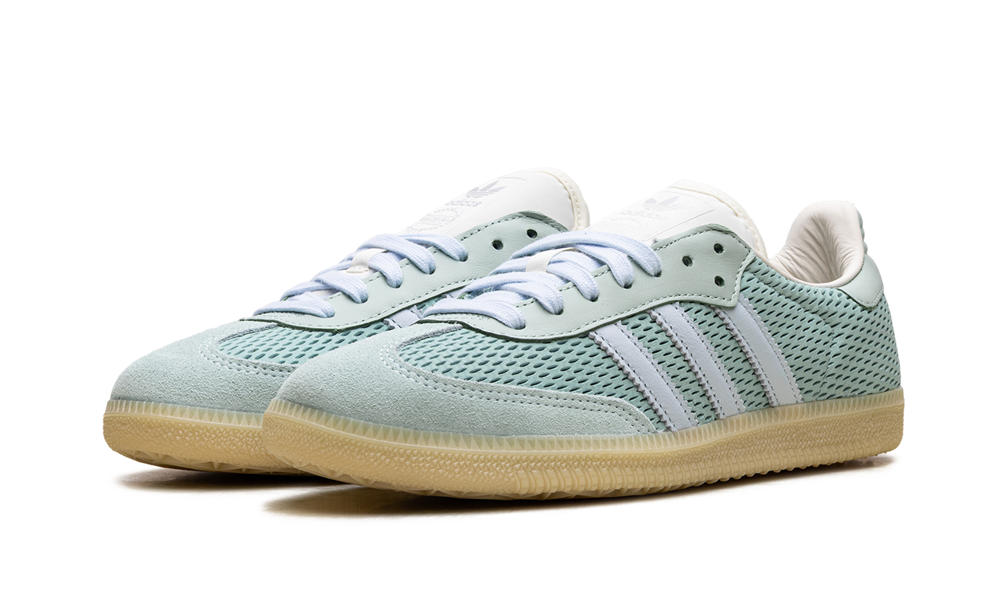 adidas samba og hazy green sky tint+JI3179+diagnol left view