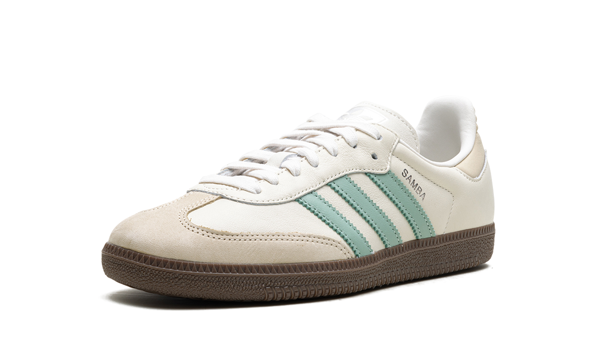 adidas samba og hazy green women s+IH2752+left diagnol single view