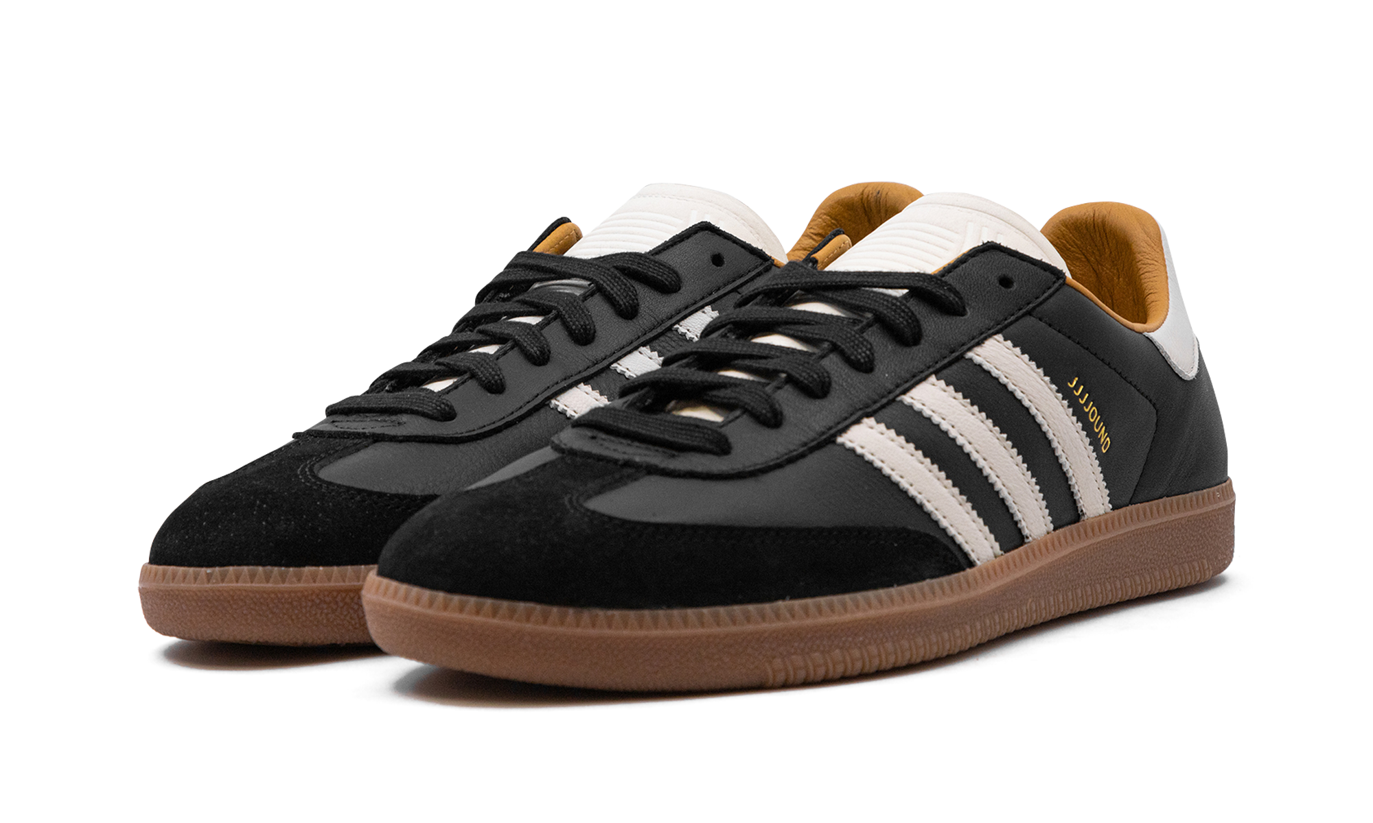 adidas samba og jjjjound black+ID8707+diagnol left view