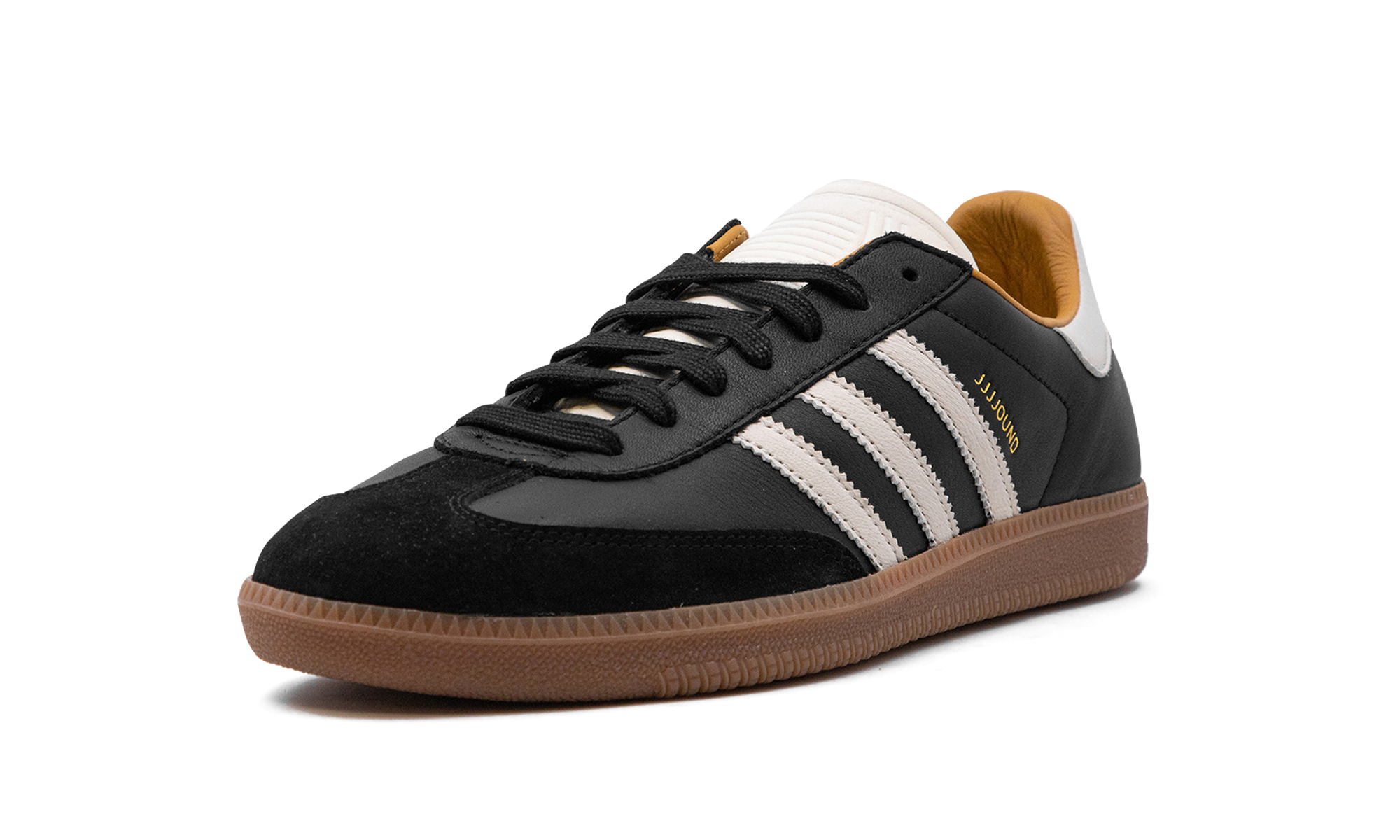 adidas samba og jjjjound black+ID8707+left diagnol single view
