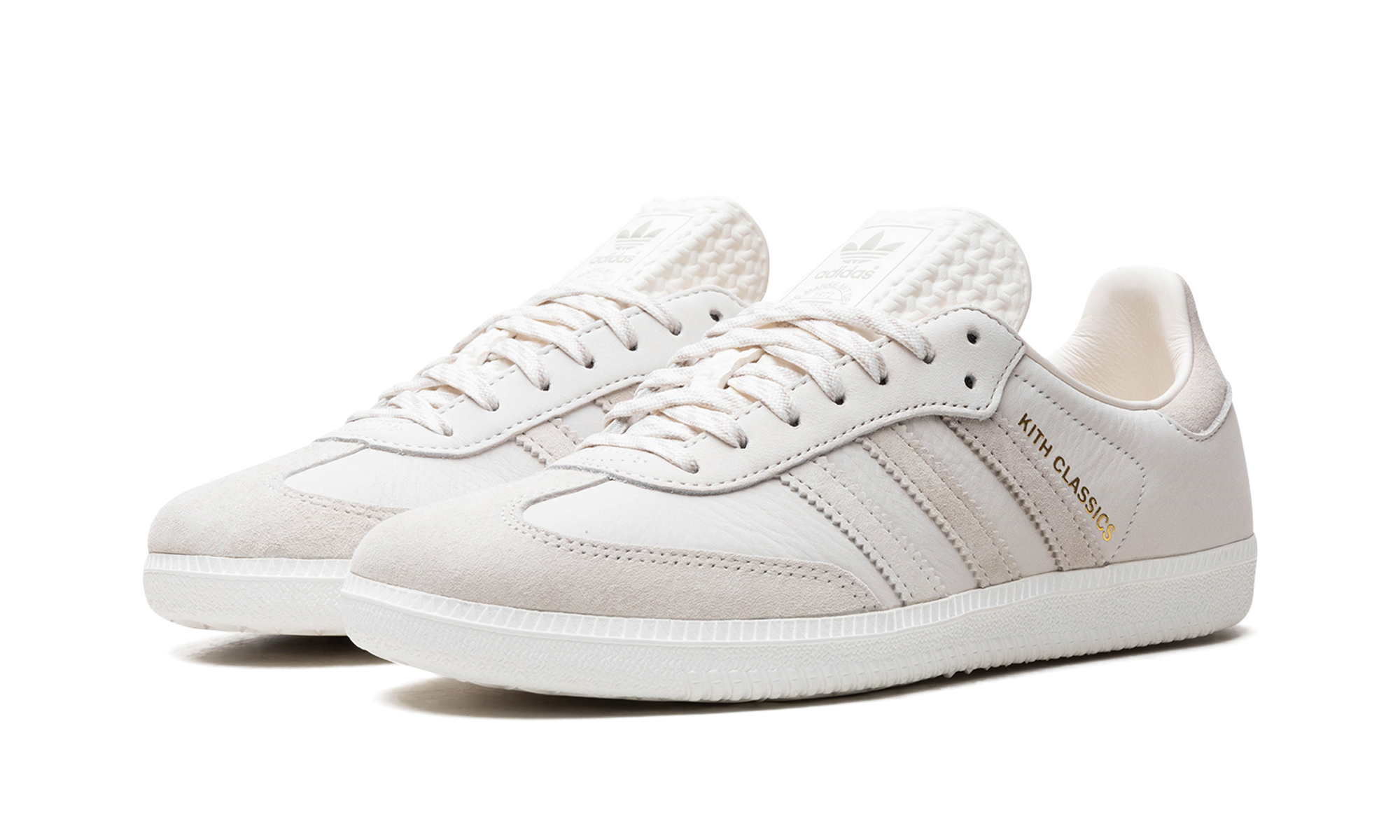 adidas samba og kith classics white orbit grey+IH0090+diagnol left view