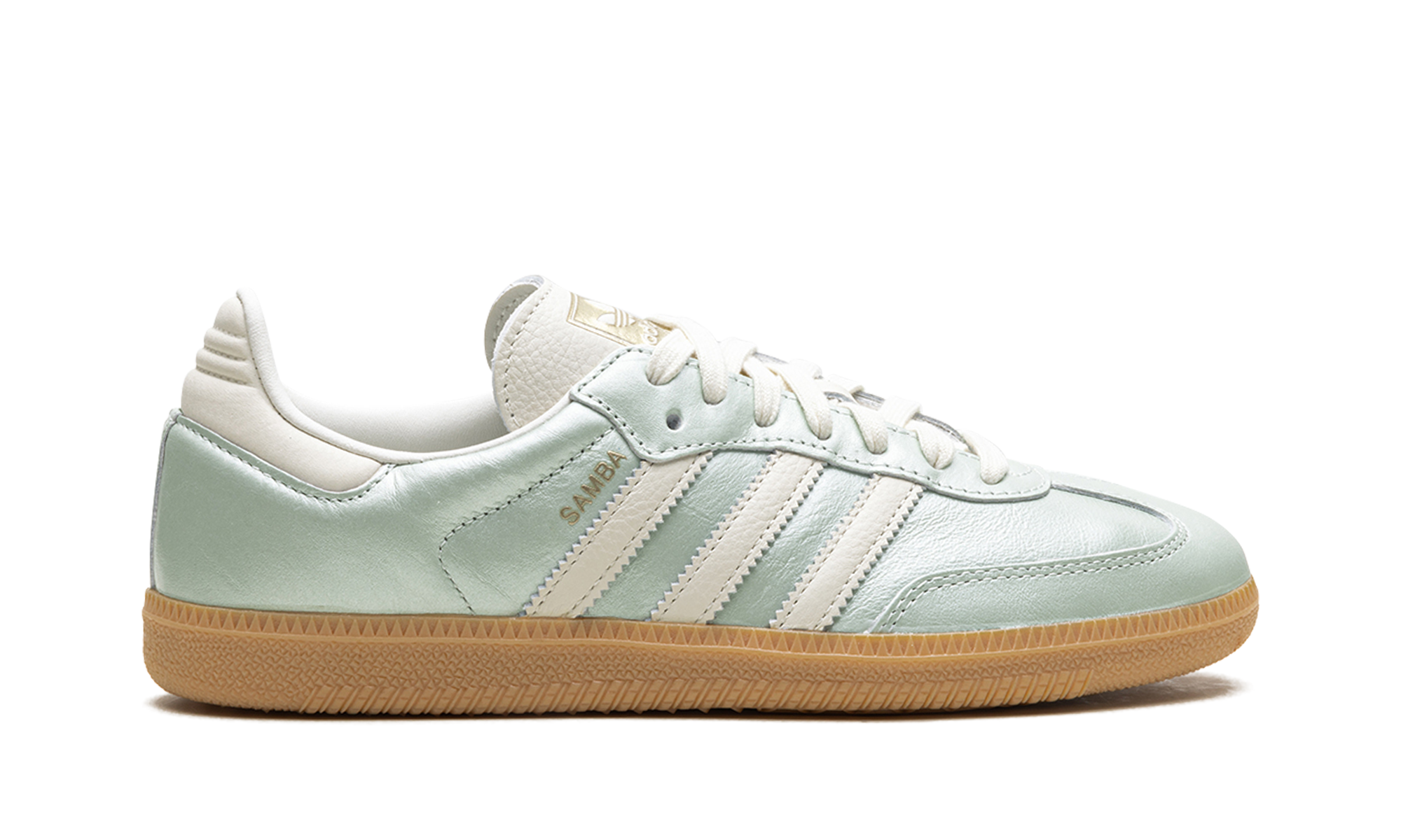adidas samba og linen green metallic women s+IG1965+right view