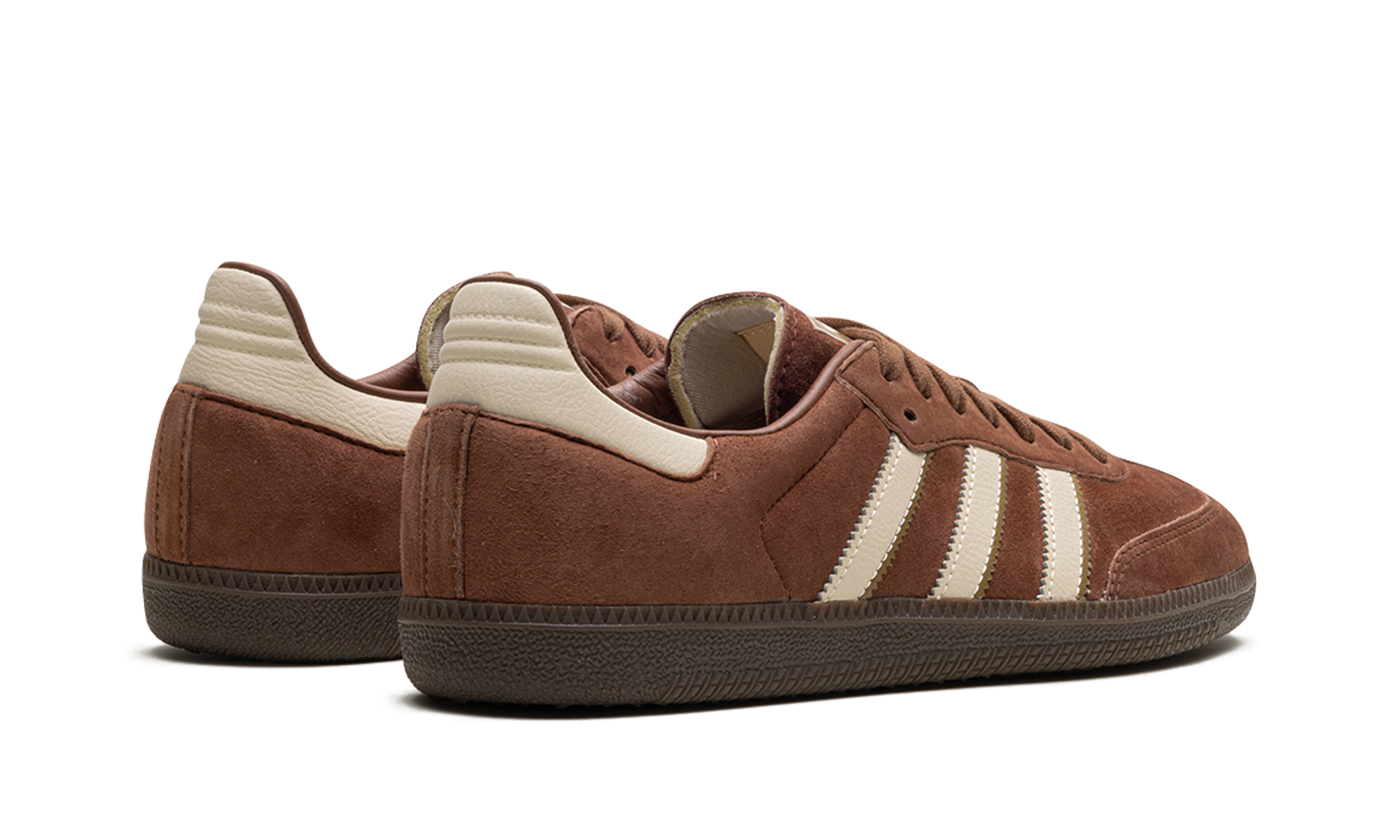 adidas samba og luxe preloved brown+IG1357+diagnol right behind view