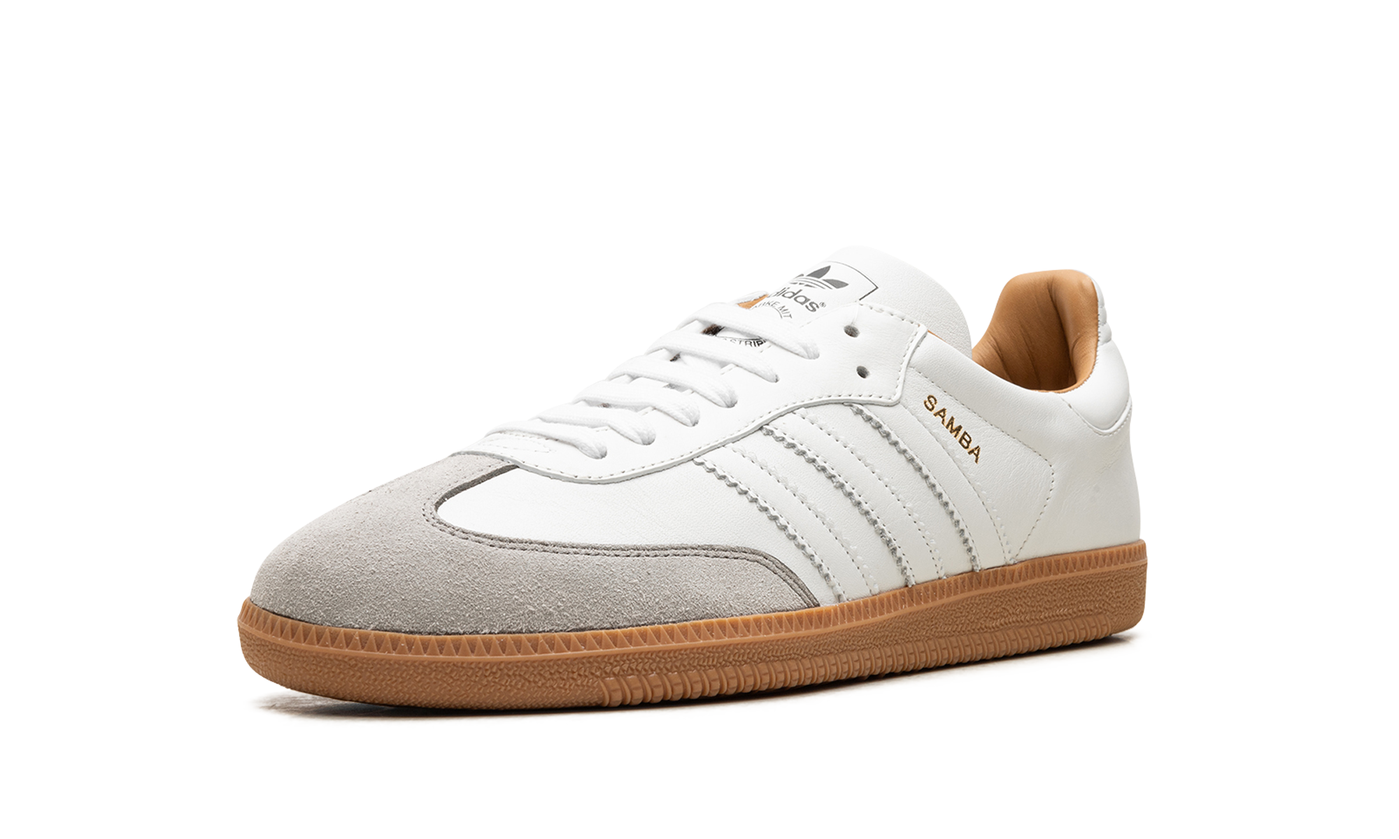 adidas samba og made in italy core white+ID2865+left diagnol single view