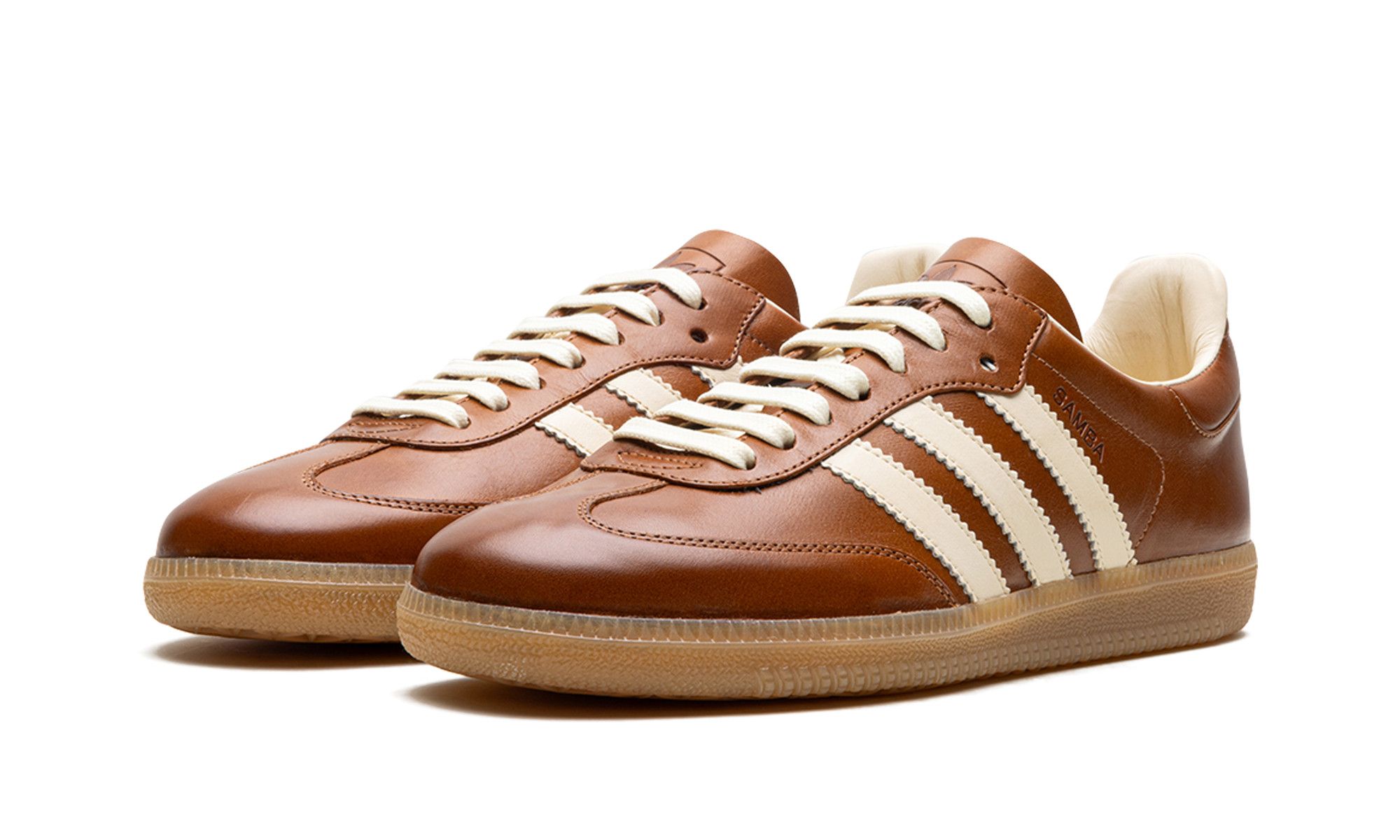 adidas samba og made in italy vachetta tan+IE9121+diagnol left view