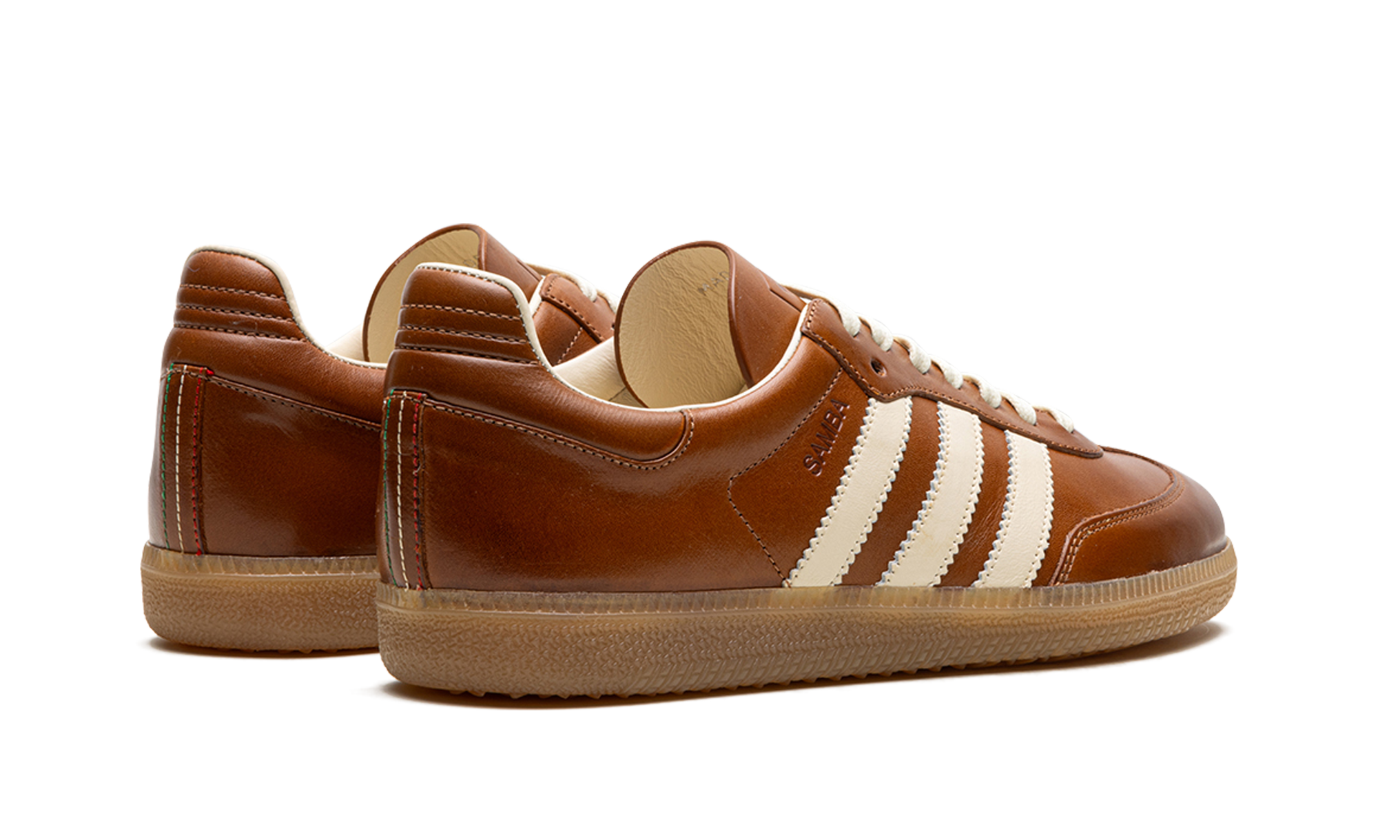 adidas samba og made in italy vachetta tan+IE9121+diagnol right behind view
