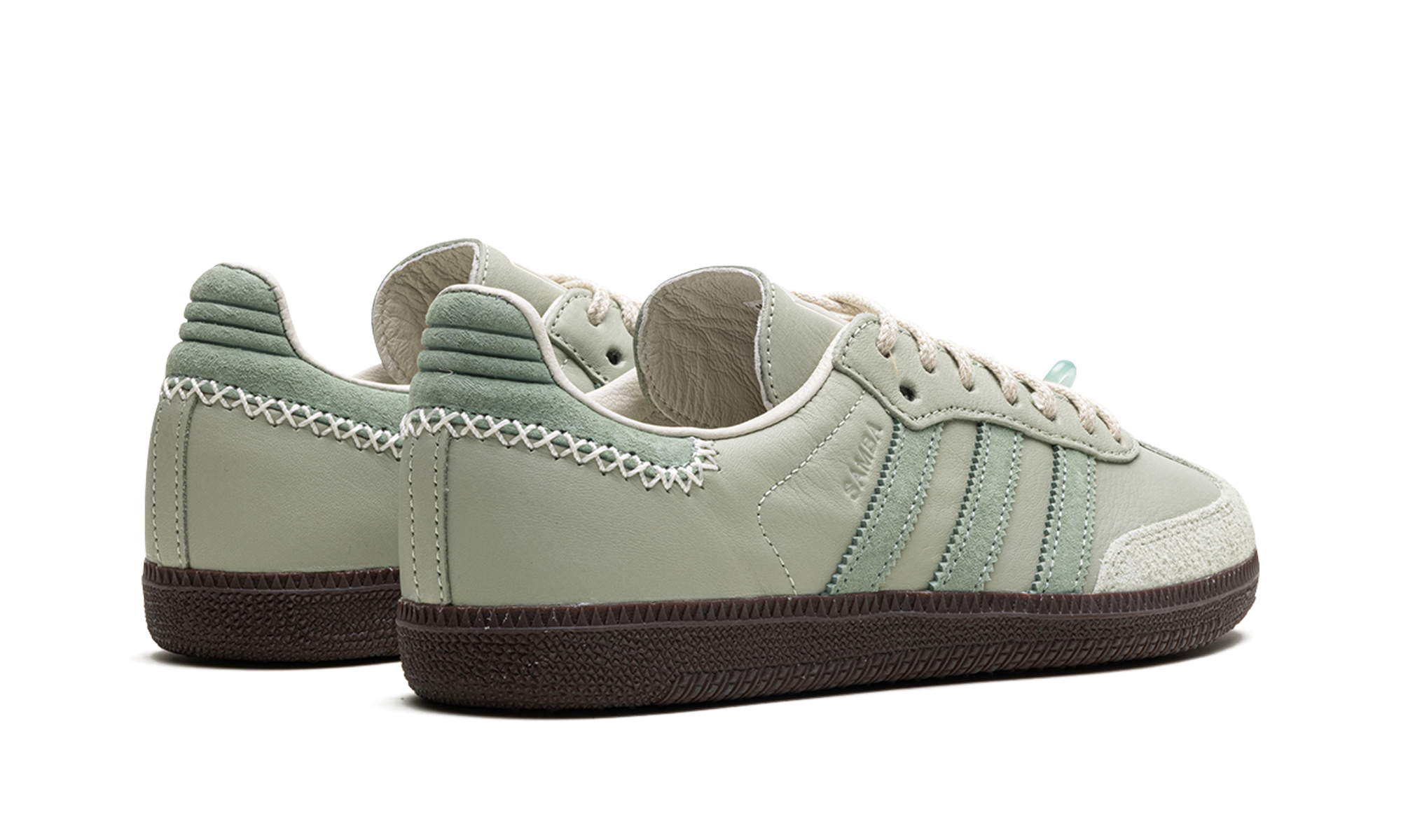 adidas samba og maha half green+IE0967+diagnol right behind view