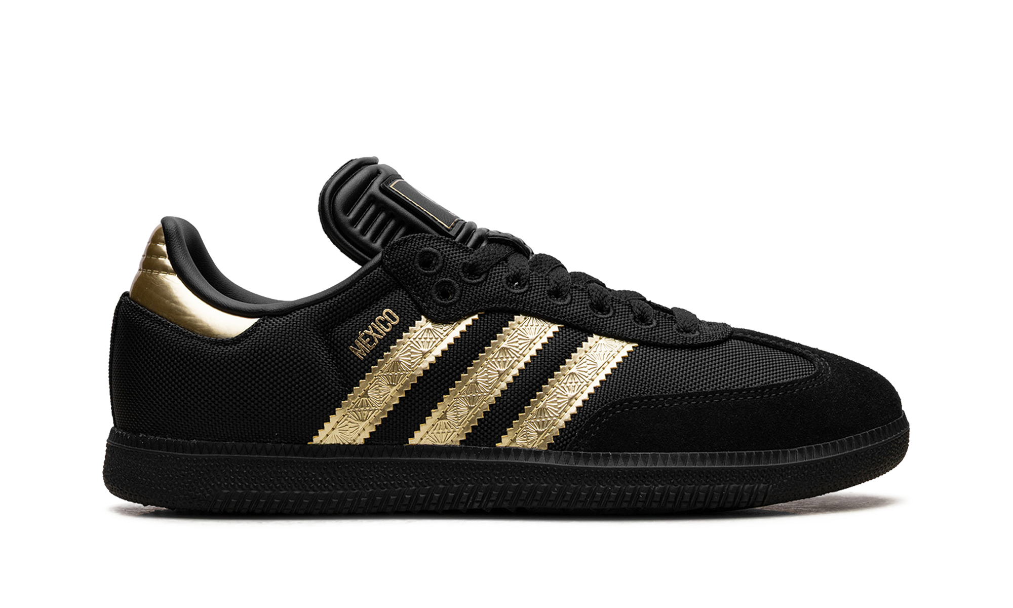 adidas samba og mexico black gold metallic+JH5656+right view