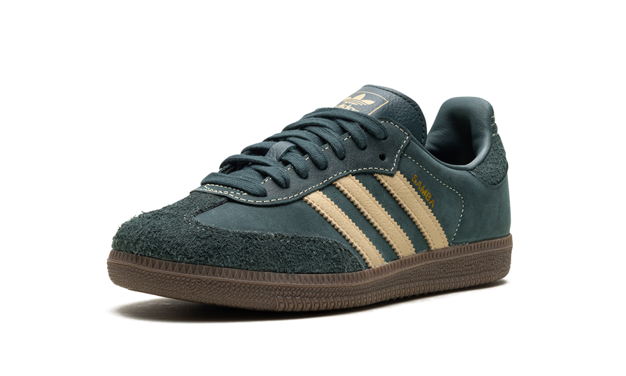 adidas samba og mineral green crystal sand women s+IG1986+left diagnol single view