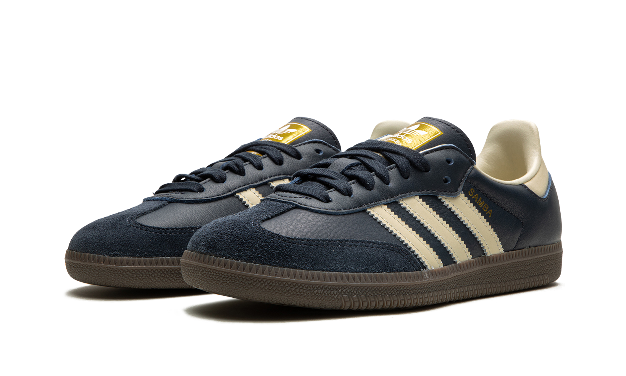 adidas samba og night navy gum+ID2056+diagnol left view