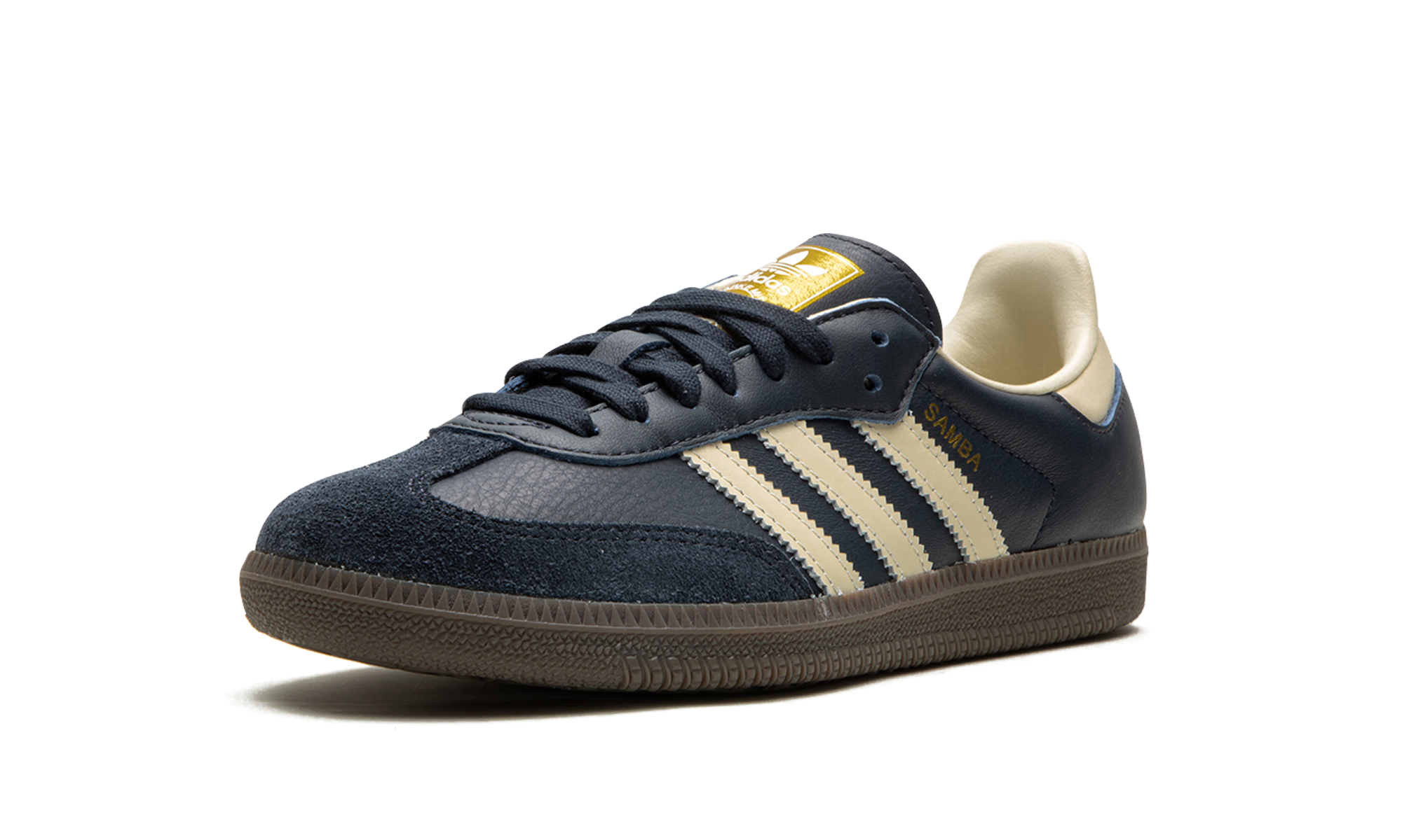 adidas samba og night navy gum+ID2056+left diagnol single view
