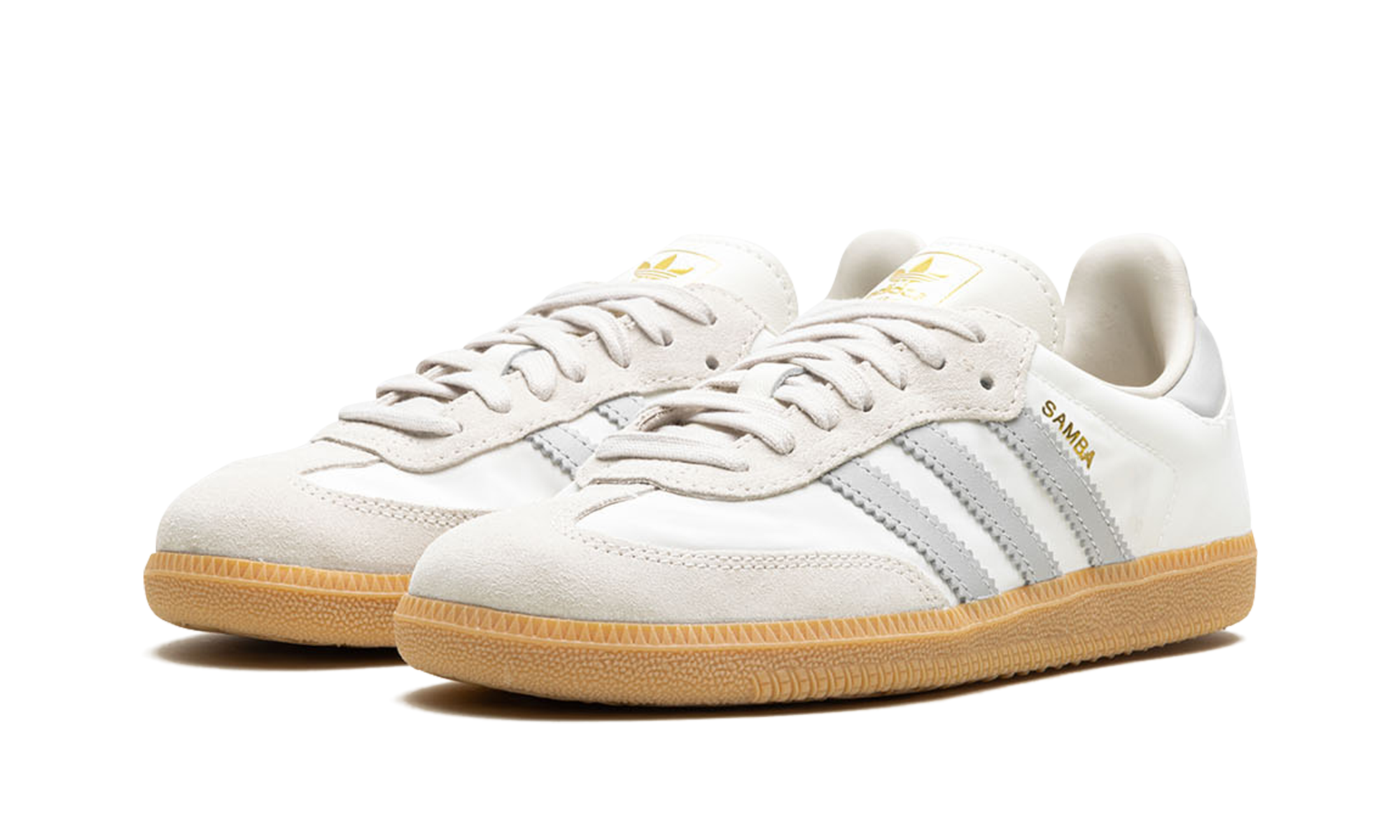 adidas samba og off white alluminum+ID1448+diagnol left view