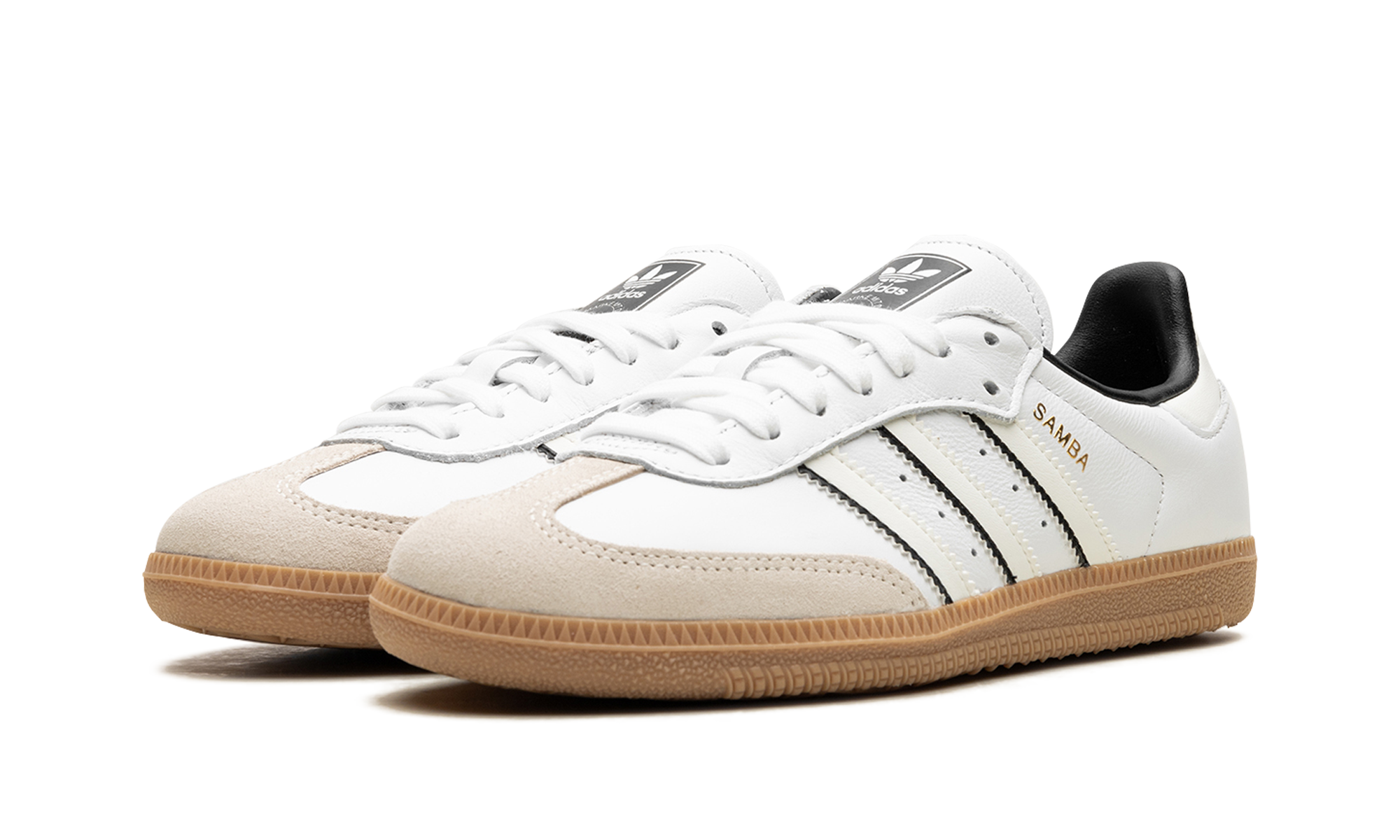 adidas samba og off white core black+ID1480+diagnol left view