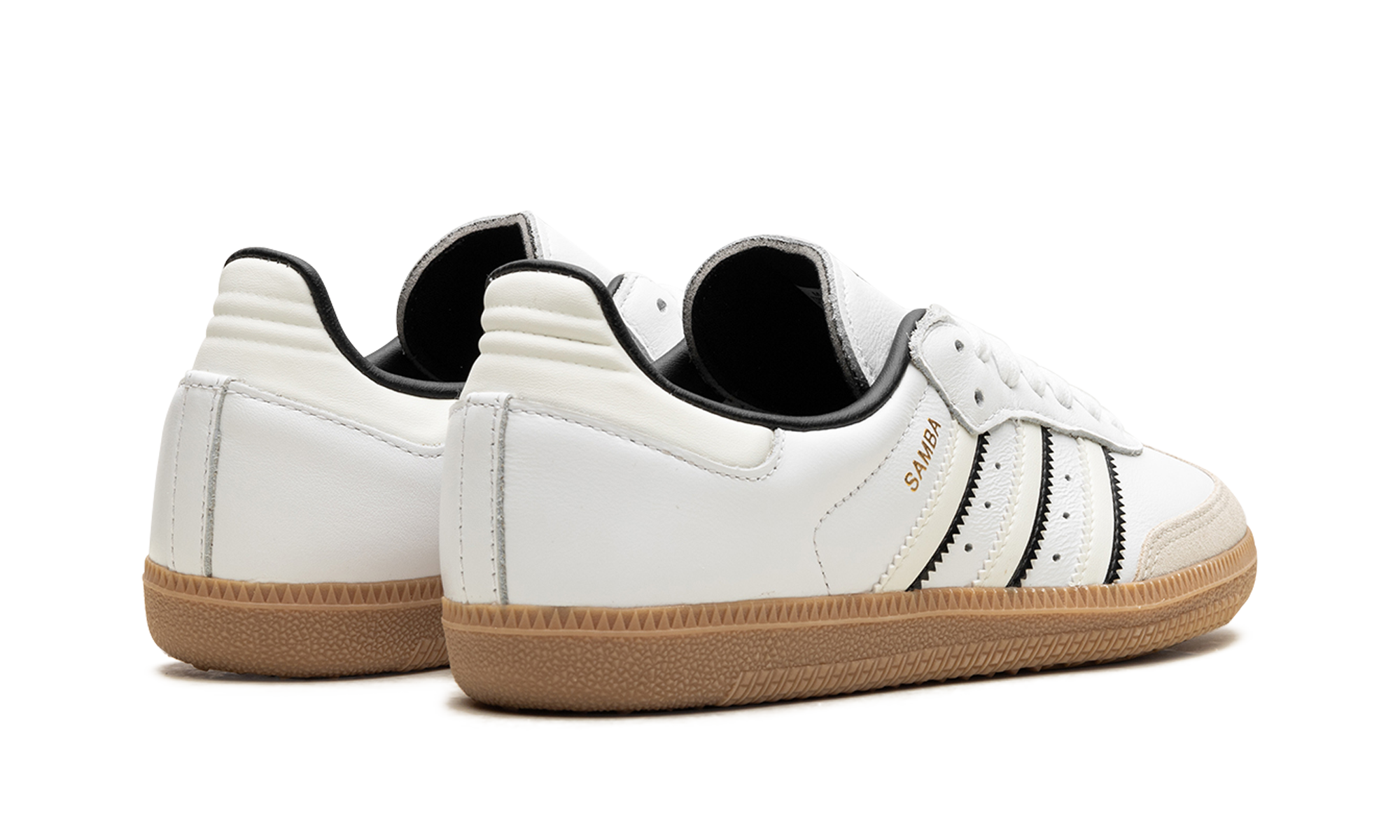 adidas samba og off white core black+ID1480+diagnol right behind view