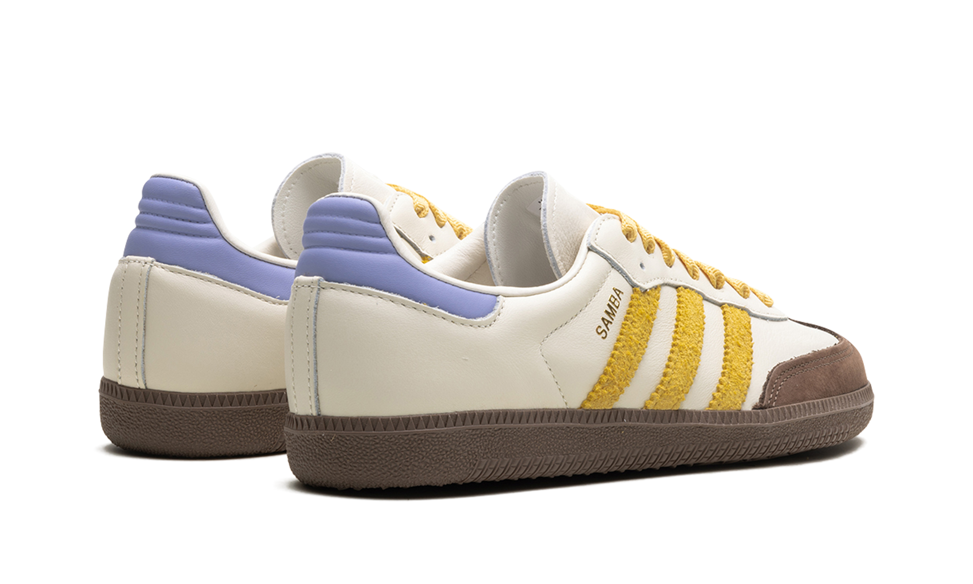 adidas samba og off white violet tone women s+IE0875+diagnol right behind view