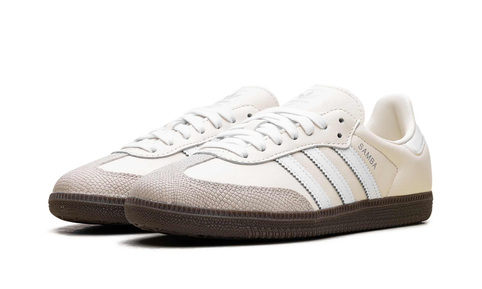 adidas samba og off white wonder alumina women s+JR8166+diagnol left view