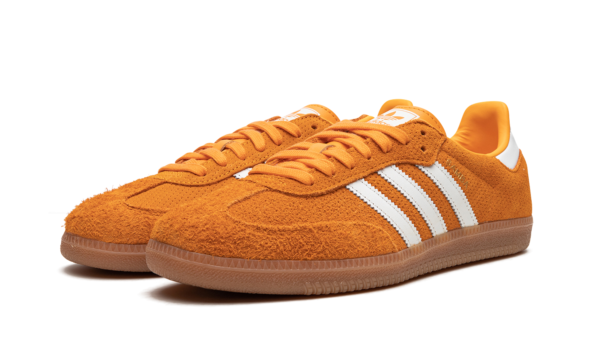 adidas samba og orange rush gum+HP7898+diagnol left view