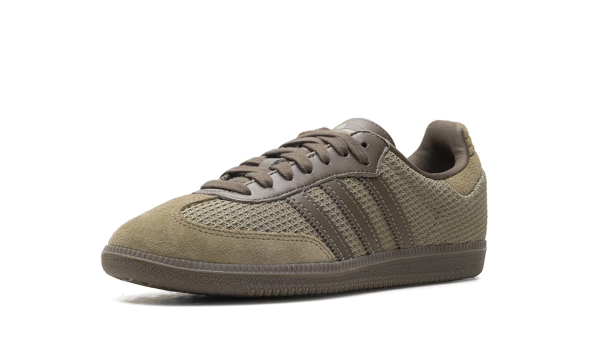 adidas samba og orbit green cargo brown+JR0885+left diagnol single view