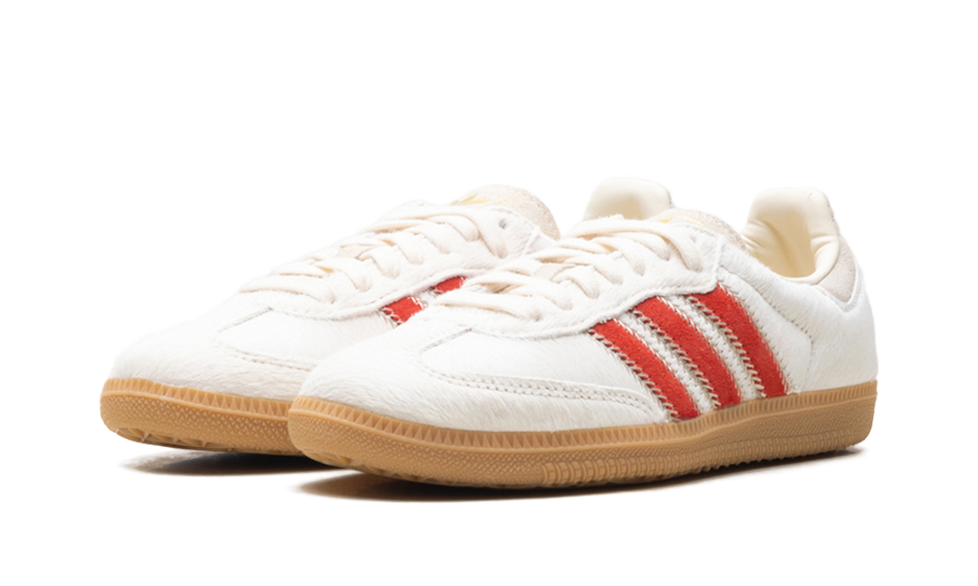 adidas Samba OG Pony Hair Wonder Beige Better Scarlet (Women's)
