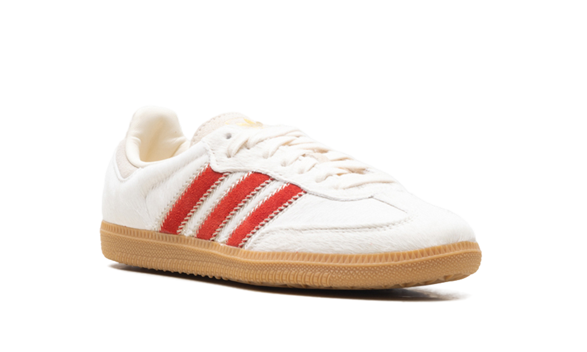adidas Samba OG Pony Hair Wonder Beige Better Scarlet (Women's)