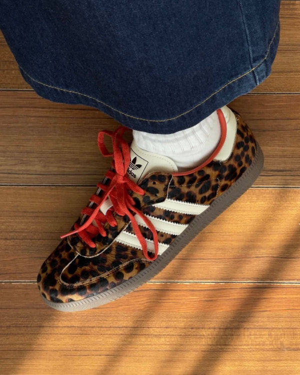 adidas Samba OG Preloved Red Leopard (Women's), Lifestyle View 5, SKU JI2734