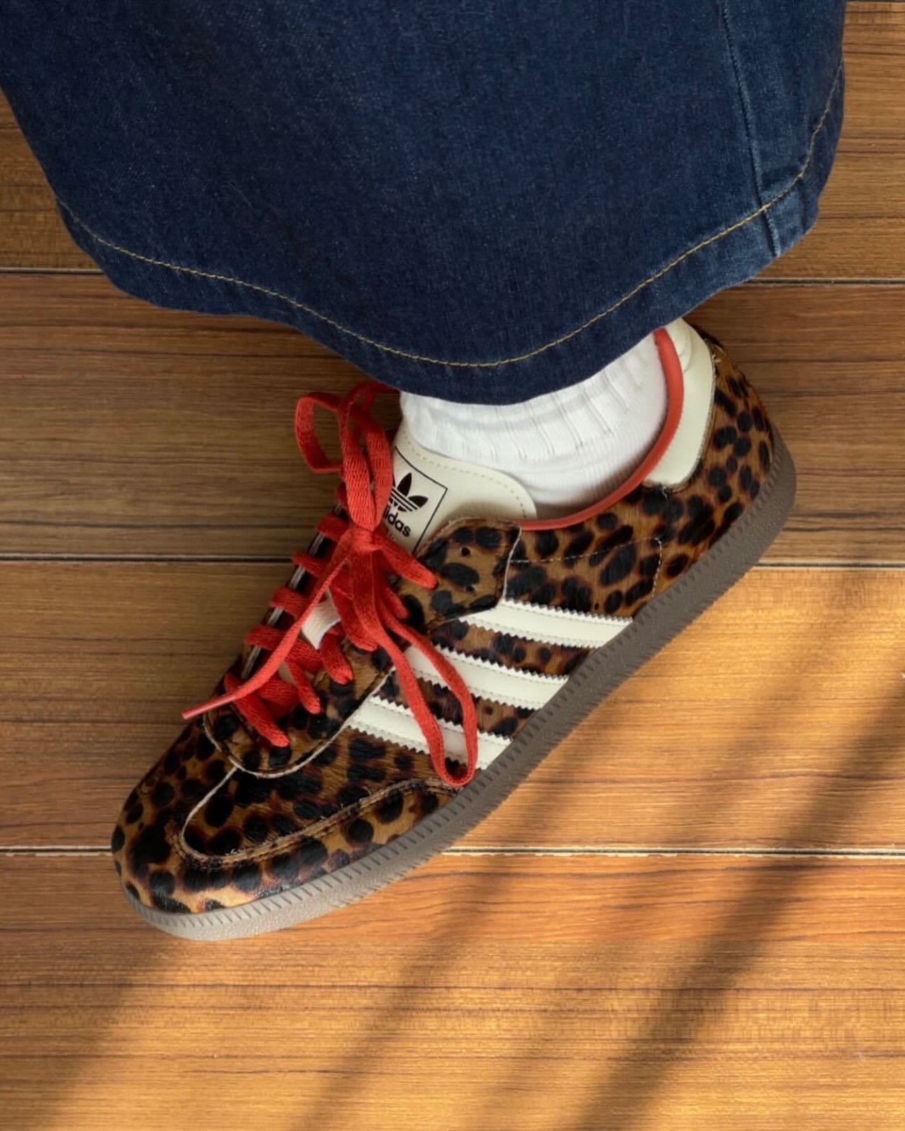 adidas Samba OG Preloved Red Leopard (Women's), Lifestyle View 5, SKU JI2734