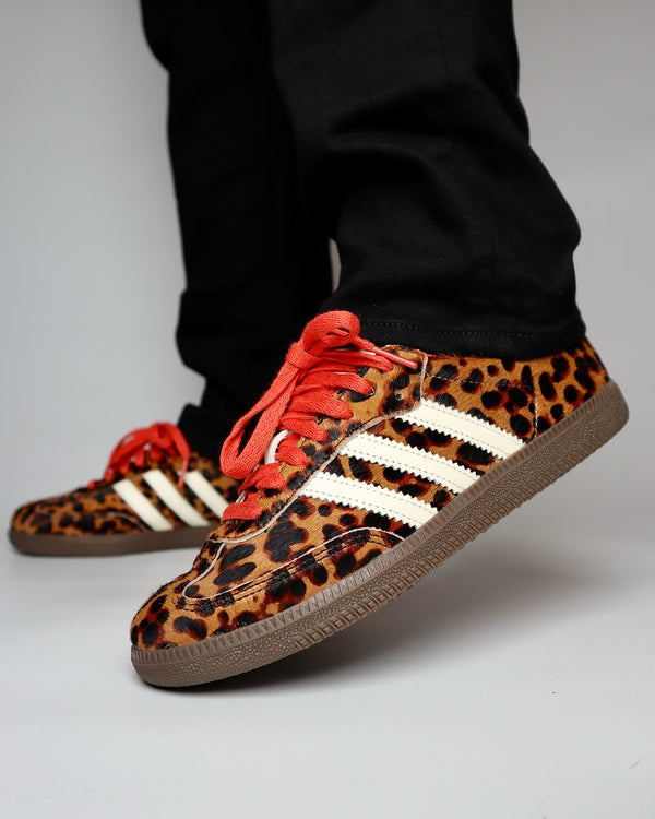 adidas Samba OG Preloved Red Leopard (Women's), Lifestyle View 3, SKU JI2734