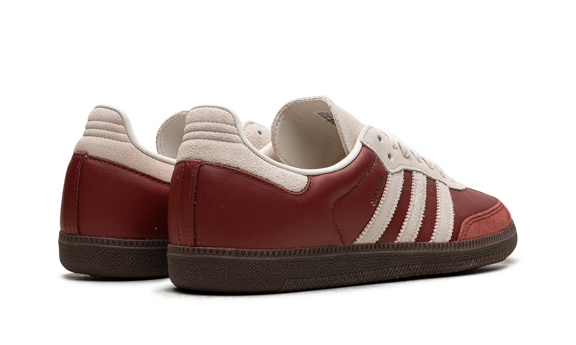 adidas samba og preloved ruby cream white+JI3216+diagnol right behind view