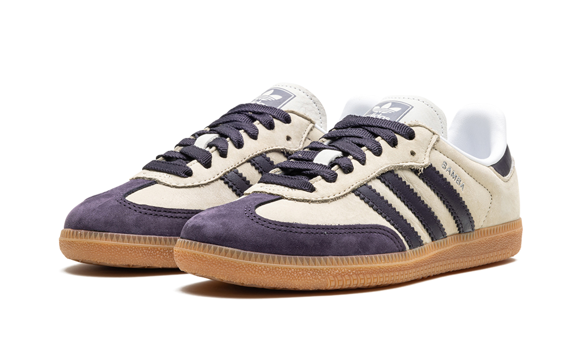 adidas samba og putty grey black women s+IE5835+diagnol left view