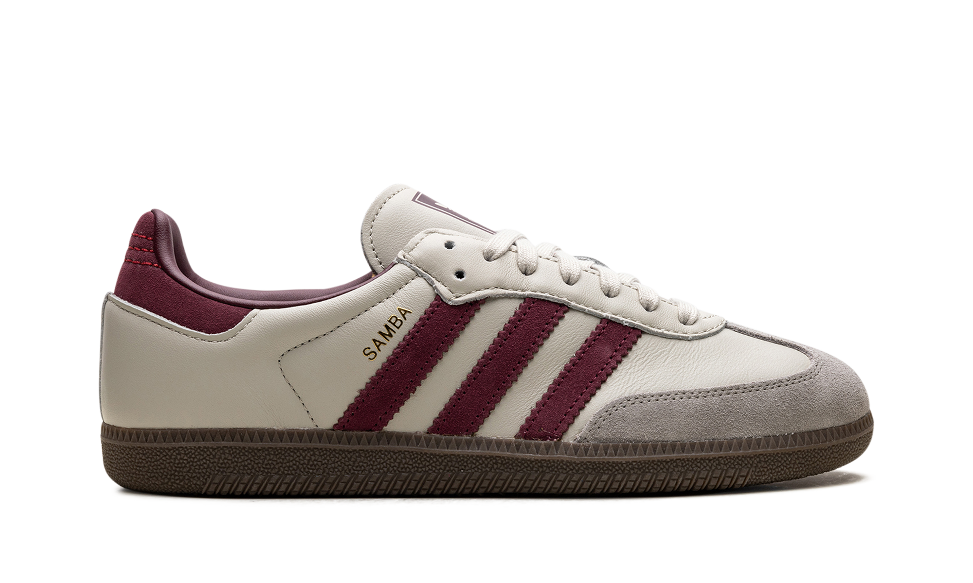 adidas samba og putty grey maroon+ID1482+right view