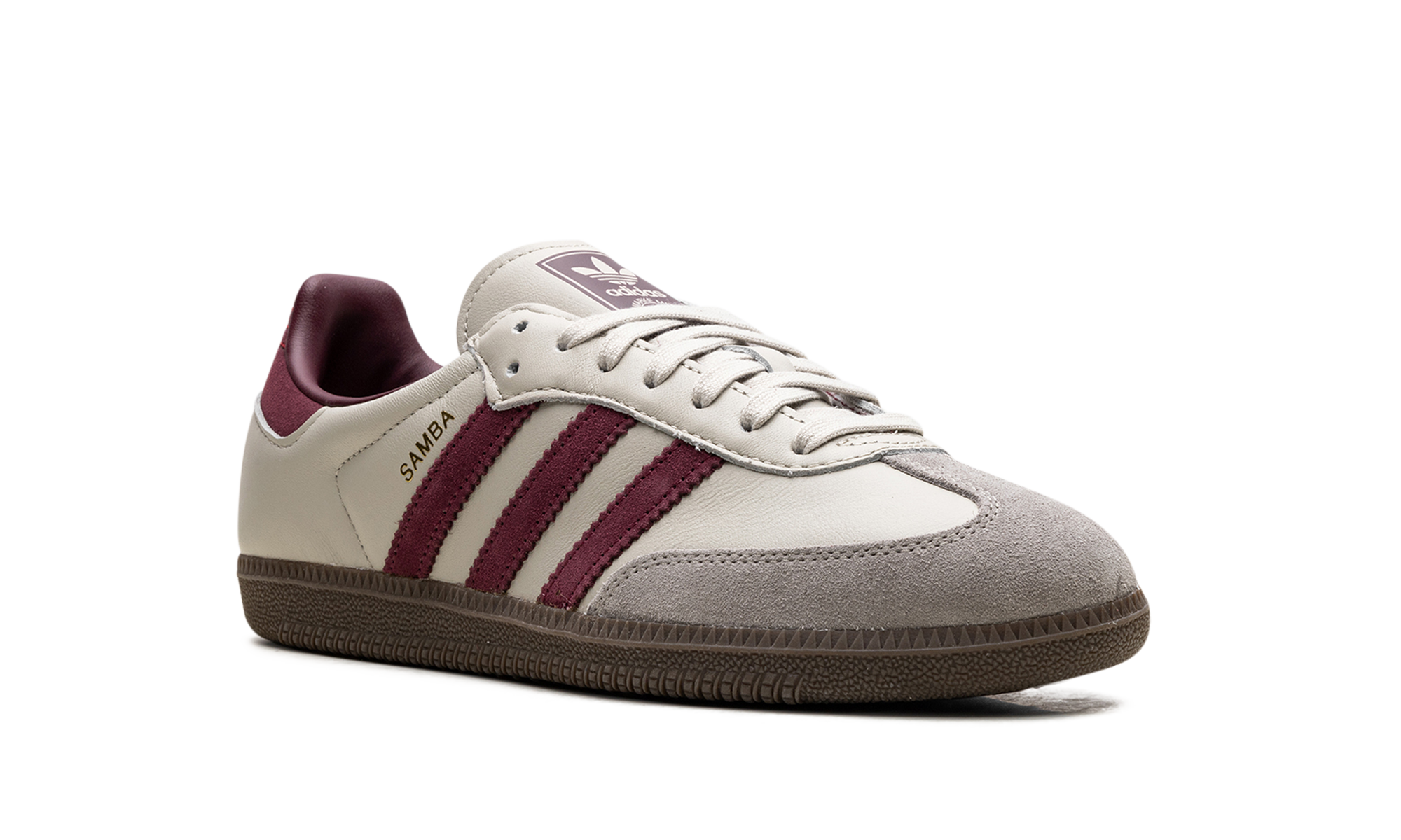 adidas samba og putty grey maroon+ID1482+diagnol right view