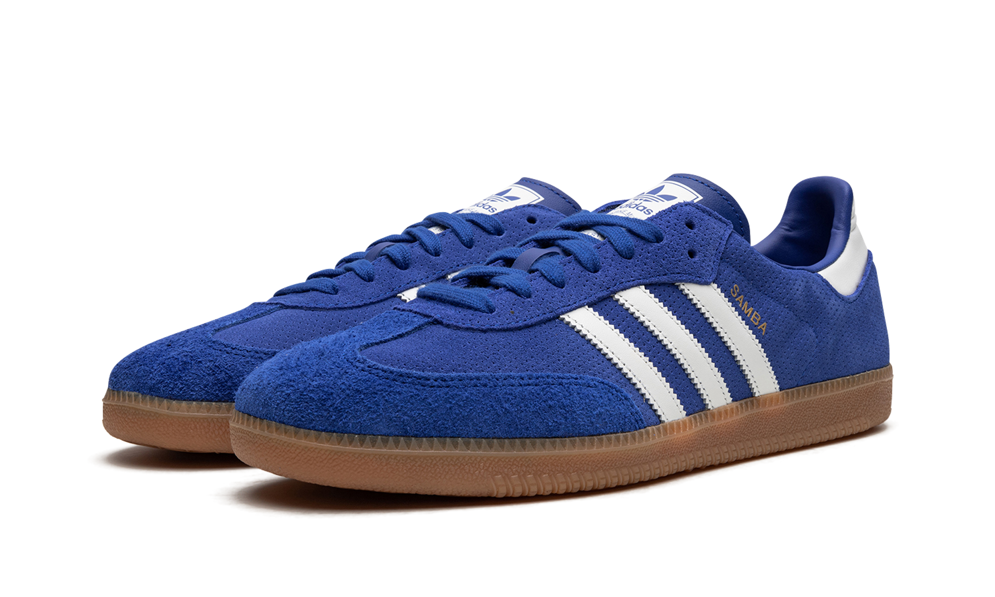 adidas samba og royal blue gum+HP7901+diagnol left view