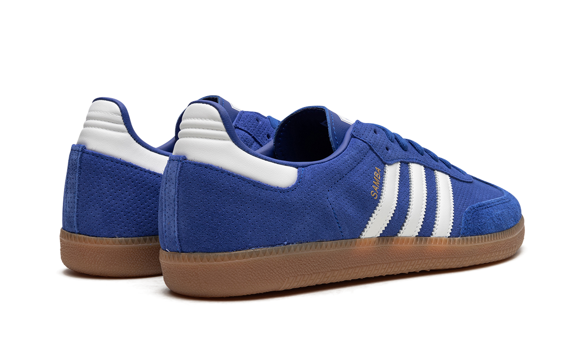 adidas samba og royal blue gum+HP7901+diagnol right behind view