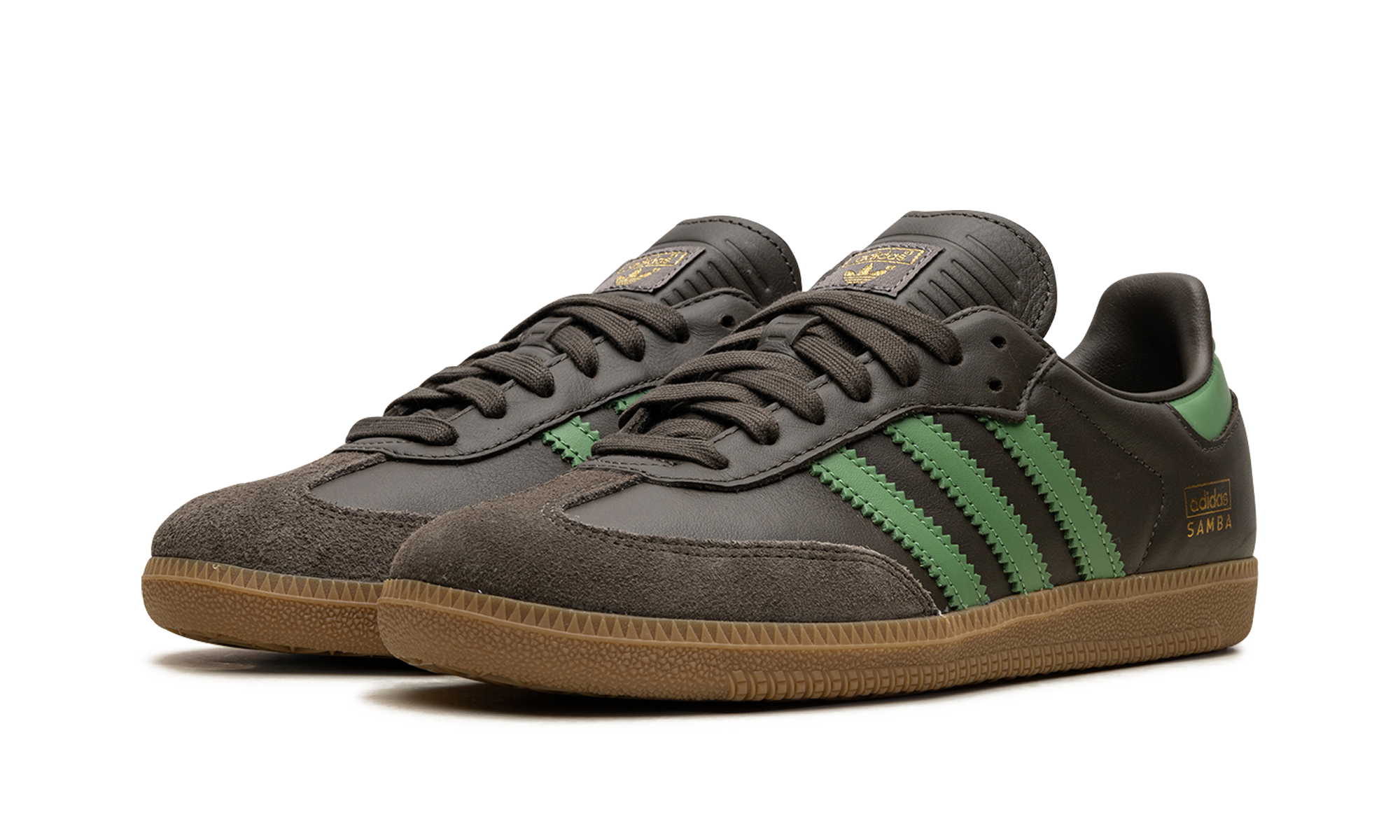 adidas samba og shadow olive preloved green+IG6175+diagnol left view