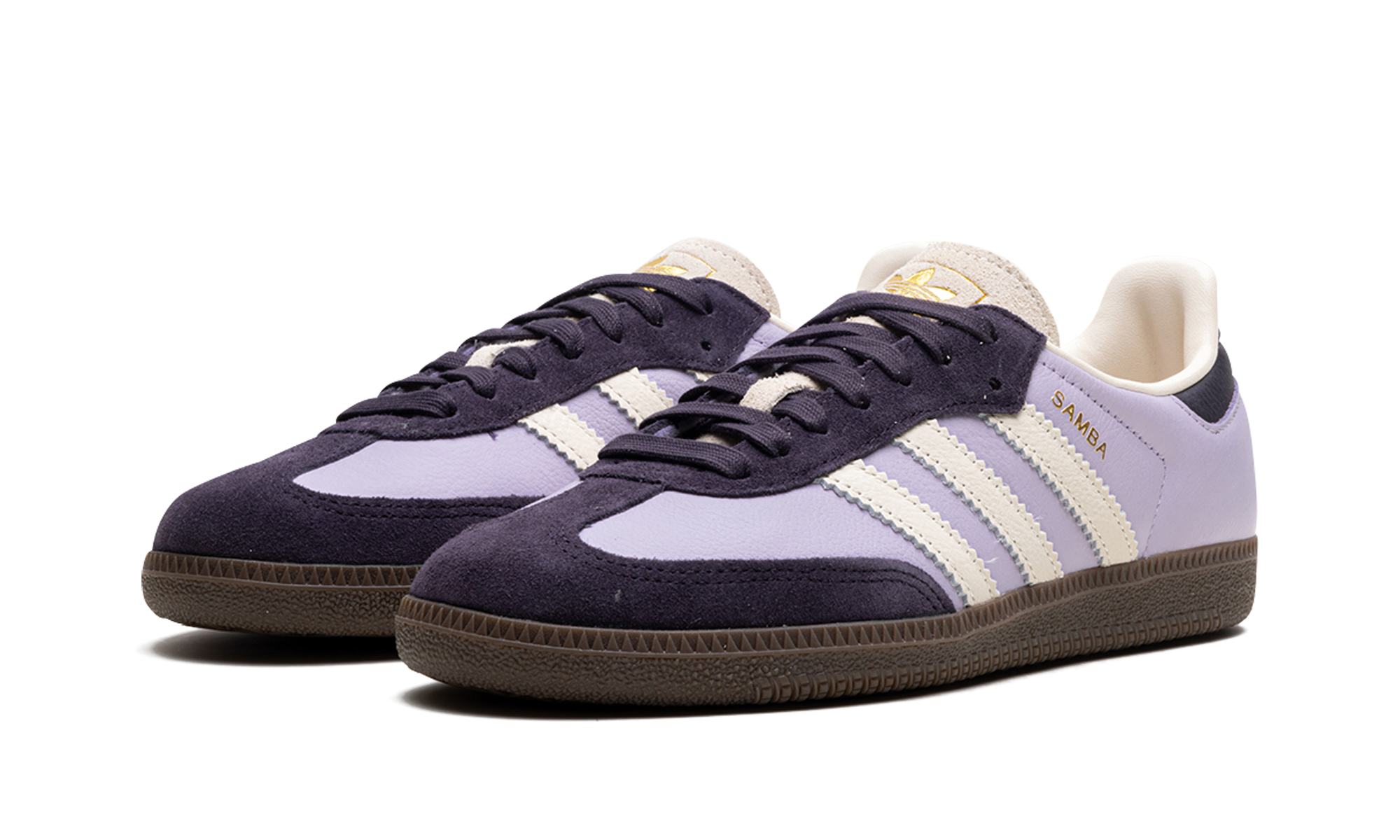 adidas samba og silver dawn aurora black women s+JI4209+diagnol left view