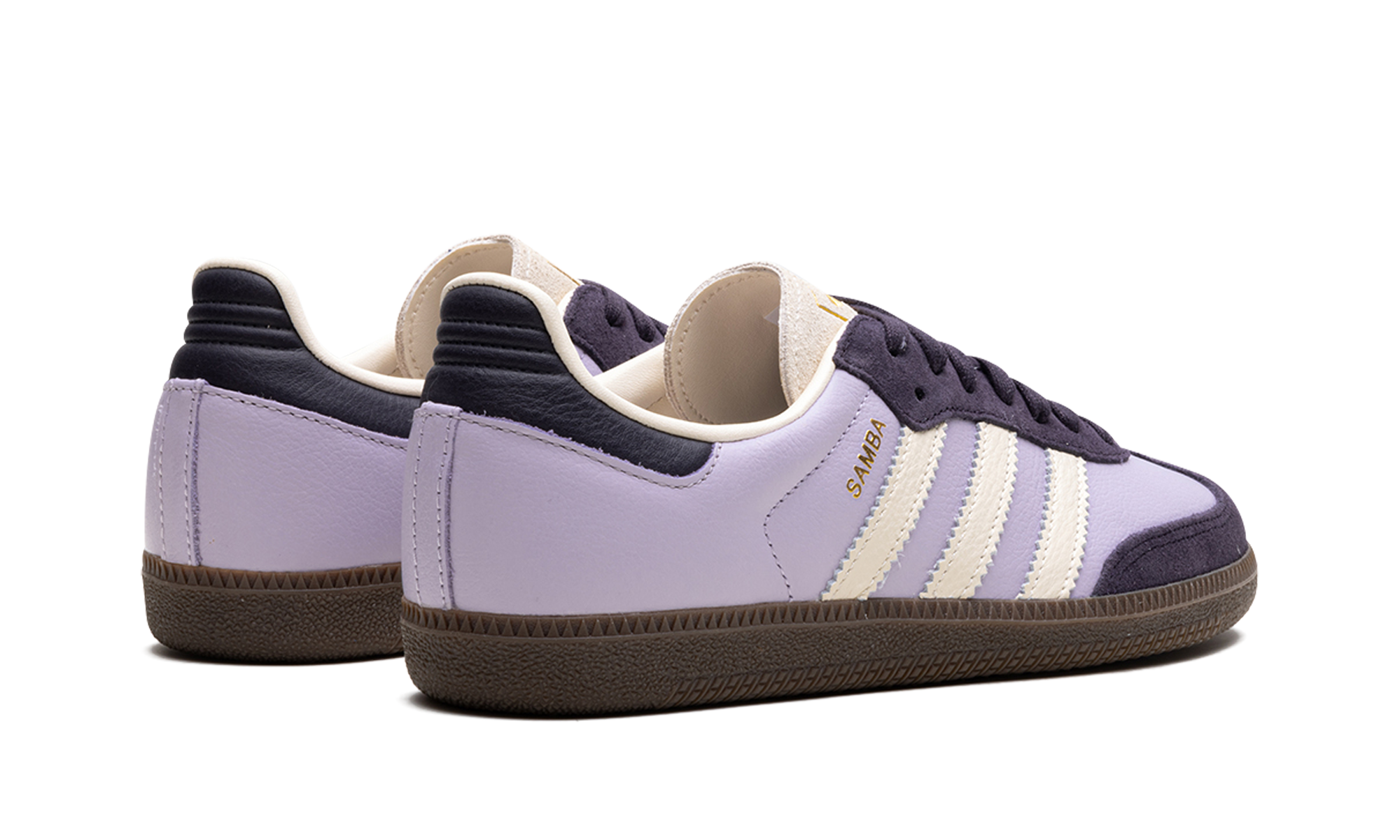 adidas samba og silver dawn aurora black women s+JI4209+diagnol right behind view