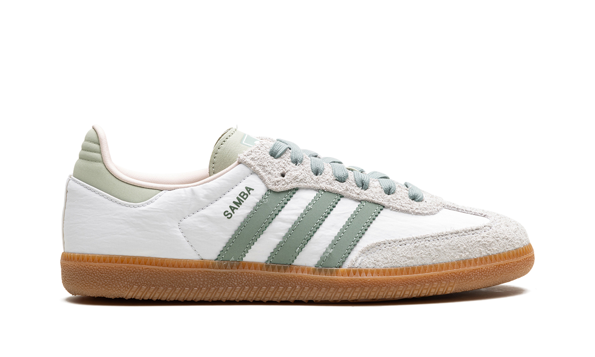 adidas samba og silver green putty mauve women s+ID0492+right view