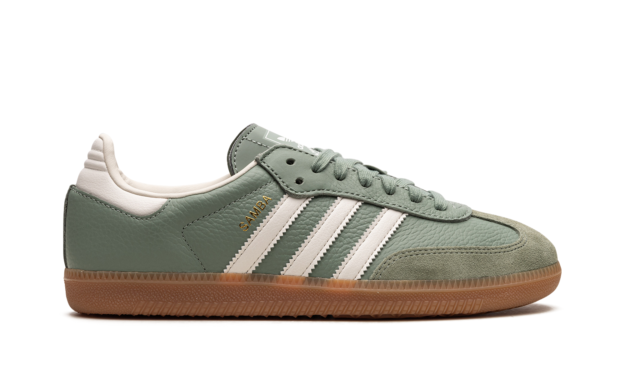 adidas samba og silver green women s+IE7011+right view