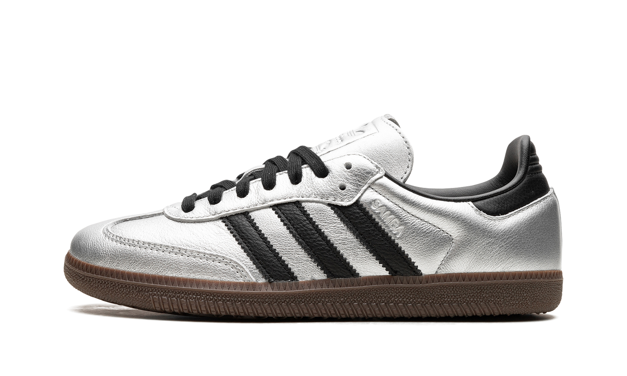 adidas samba og silver metallic black gum women s+JI4218+diagnol right view 1