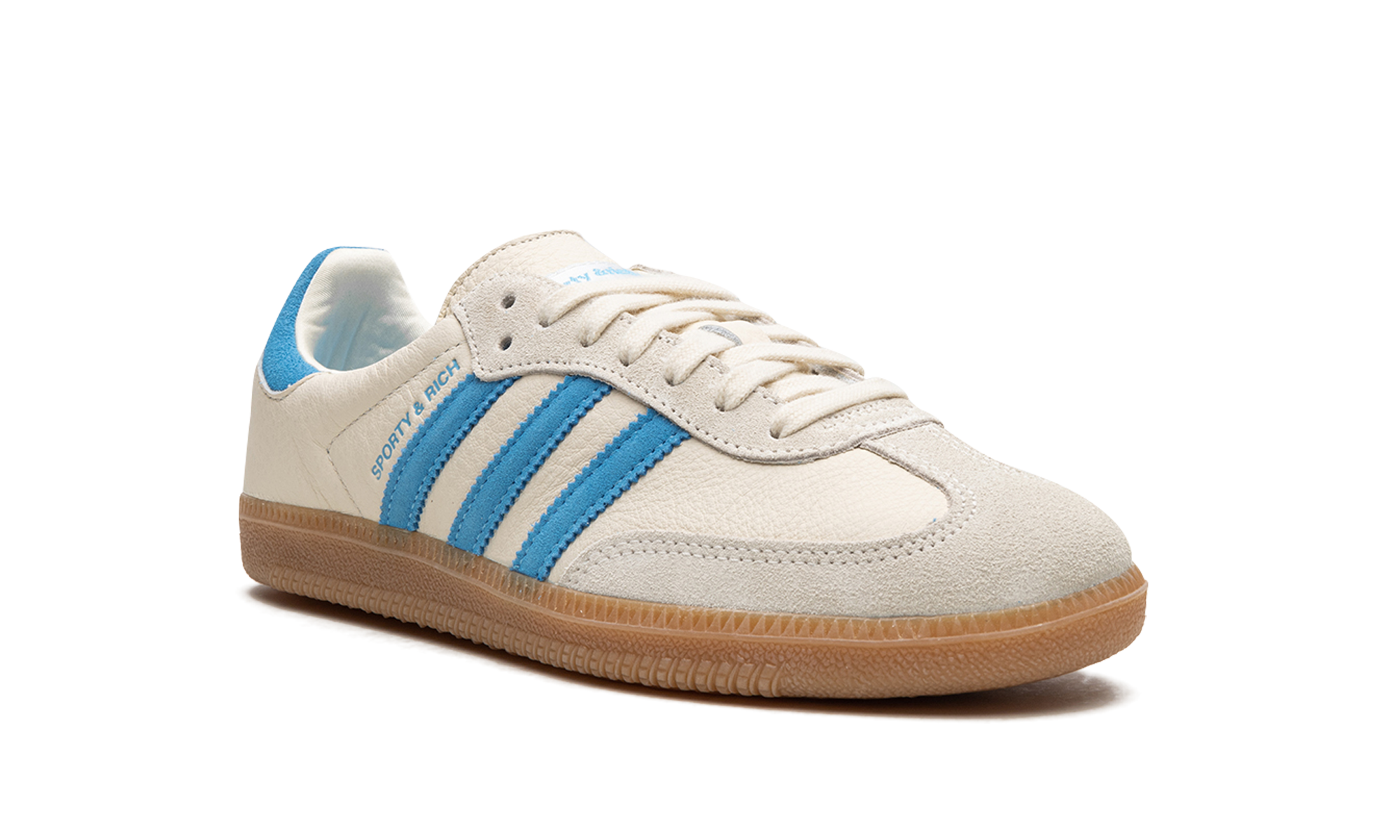 adidas samba og sporty rich cream blue+IE7096+diagnol right view