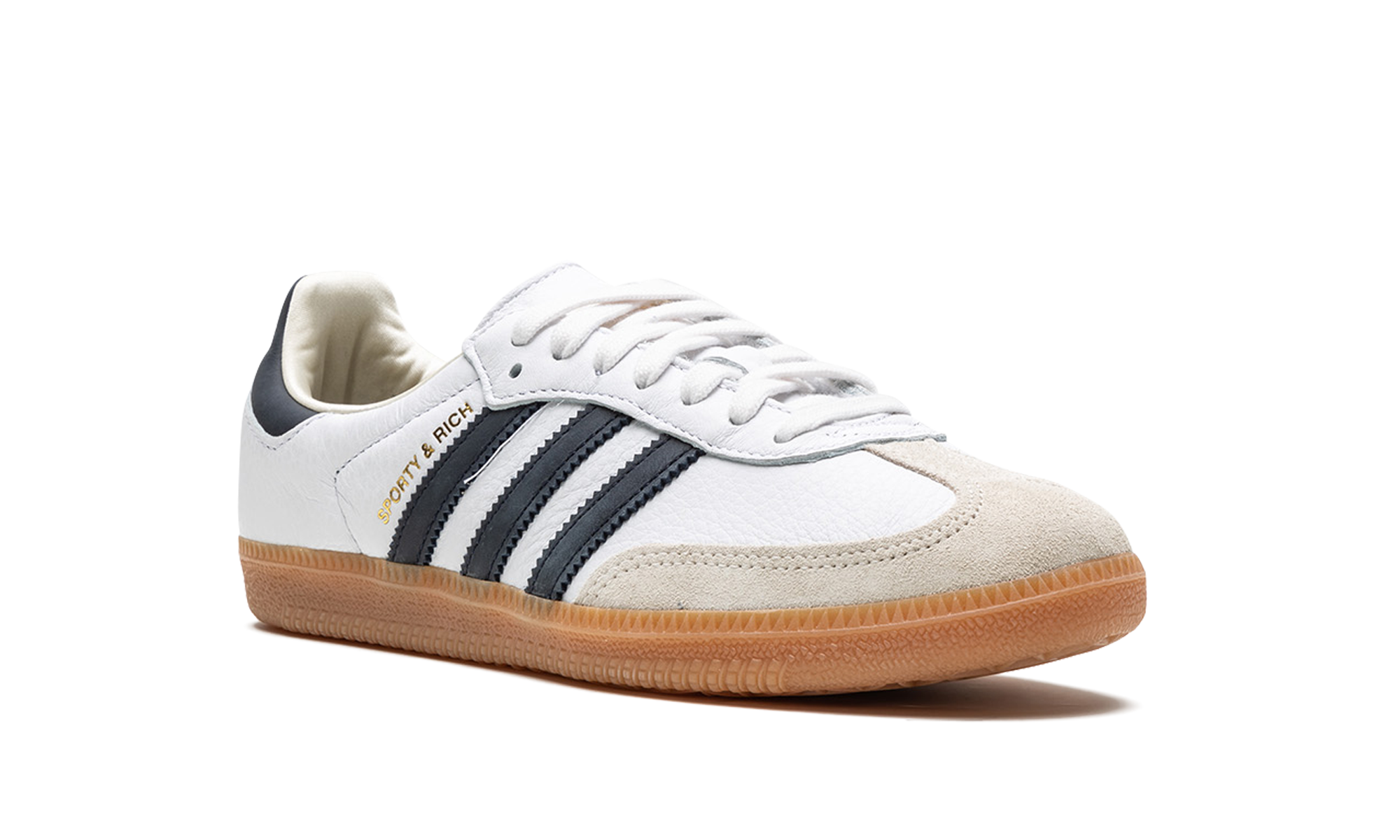 adidas samba og sporty rich white black+HP3354+diagnol right view