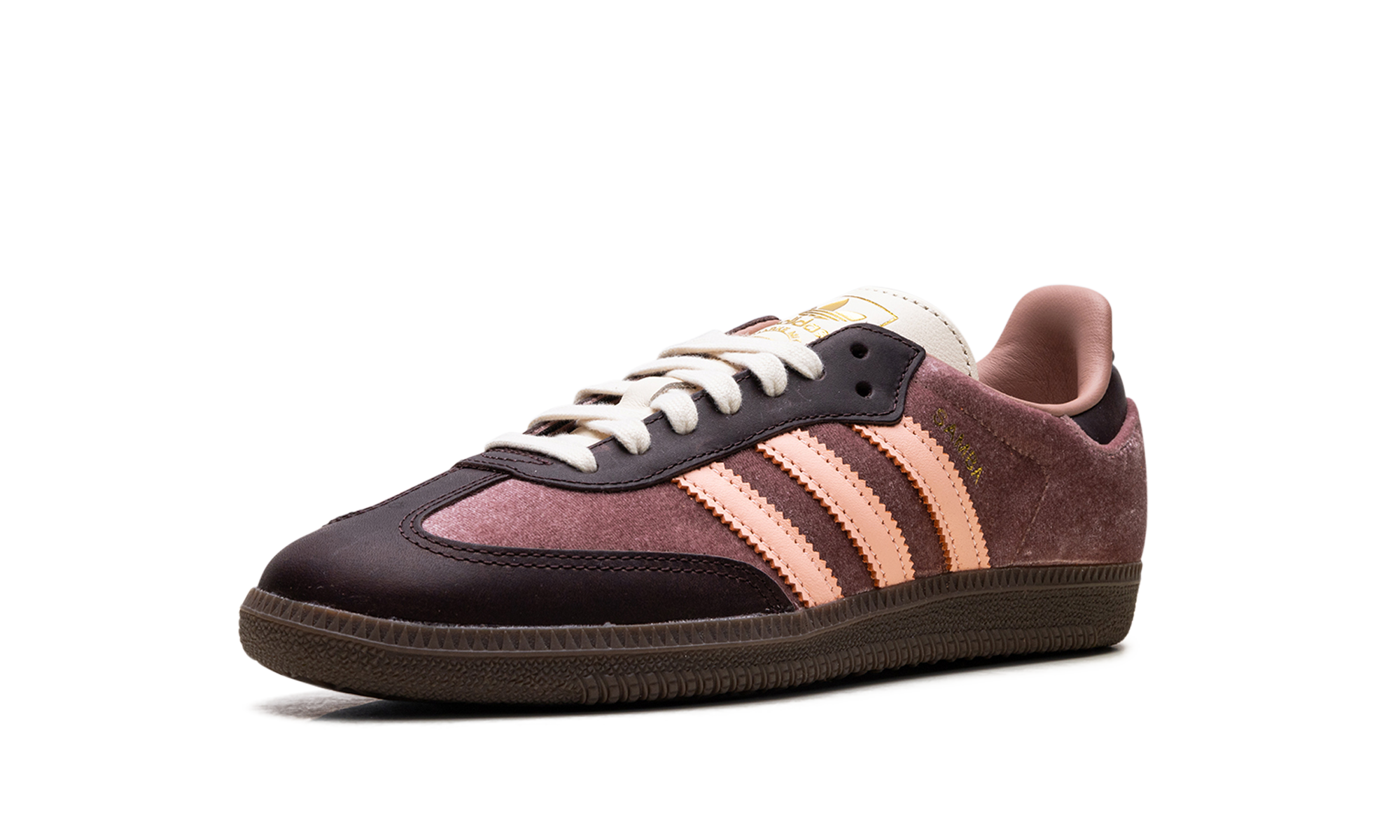 adidas samba og warm clay clear orange women s+JI2682+left diagnol single view